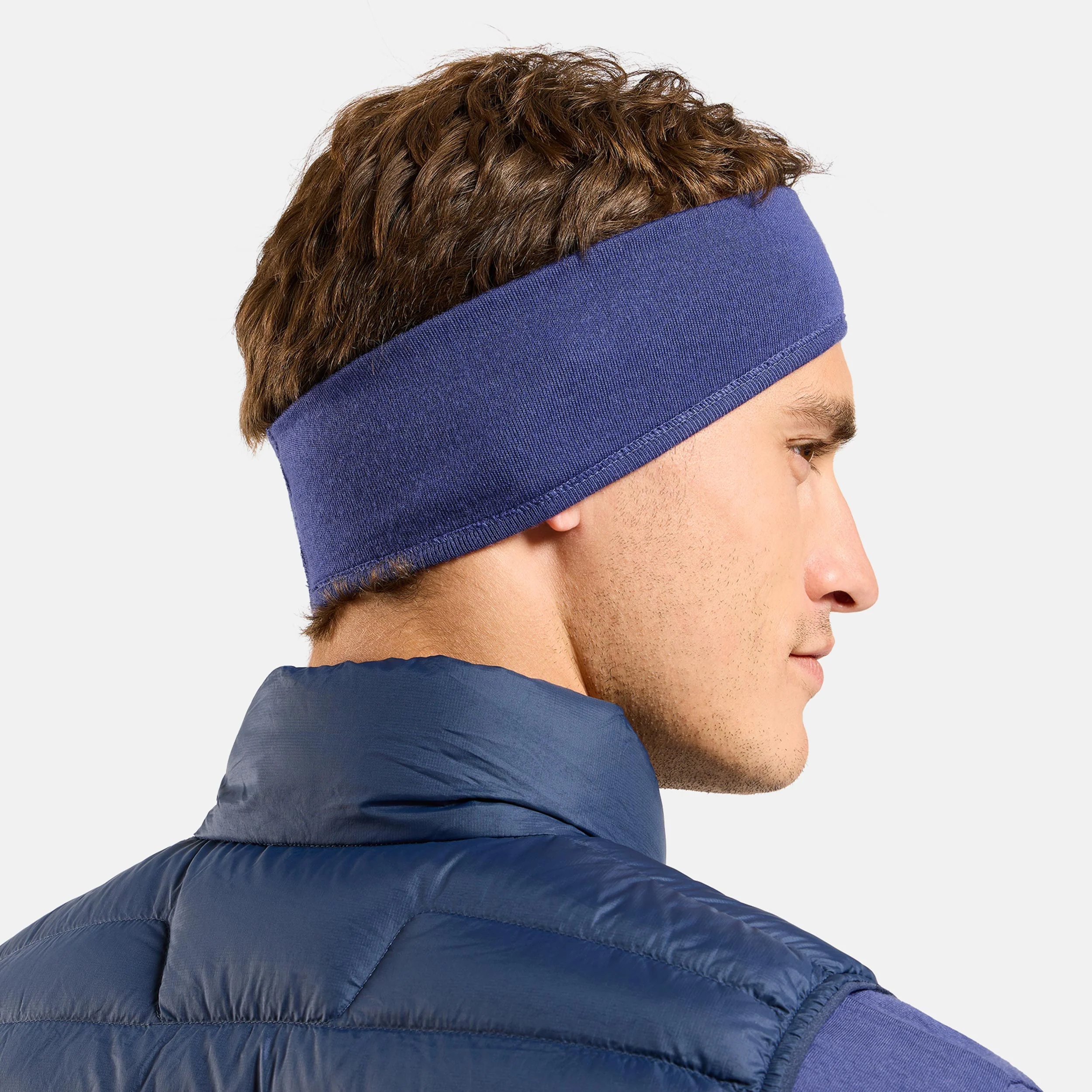 Merino Warm Stirnband Unisex - blau - Image 5