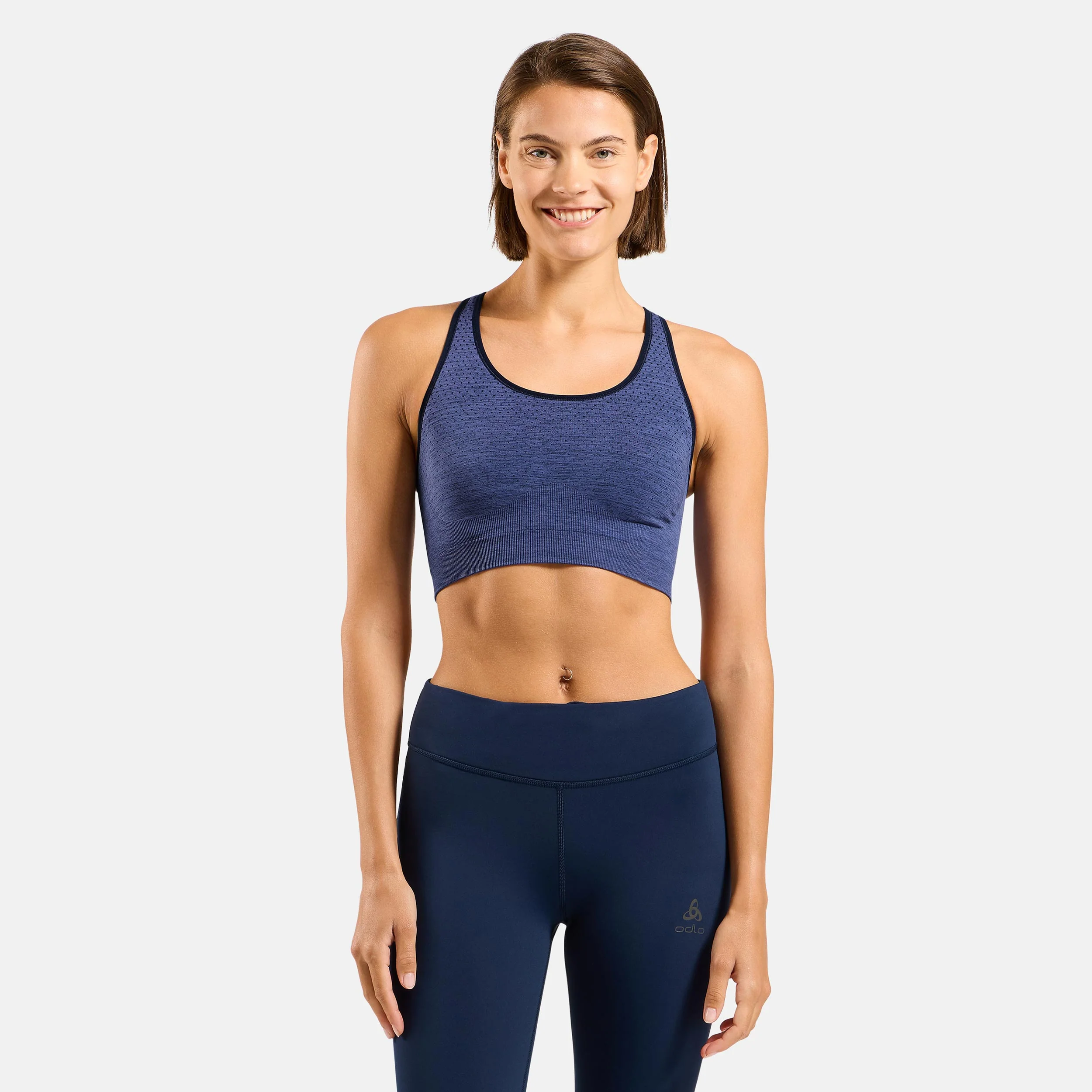 Seamless Medium Padded Sport Sport-BH Damen - blau - Image 3