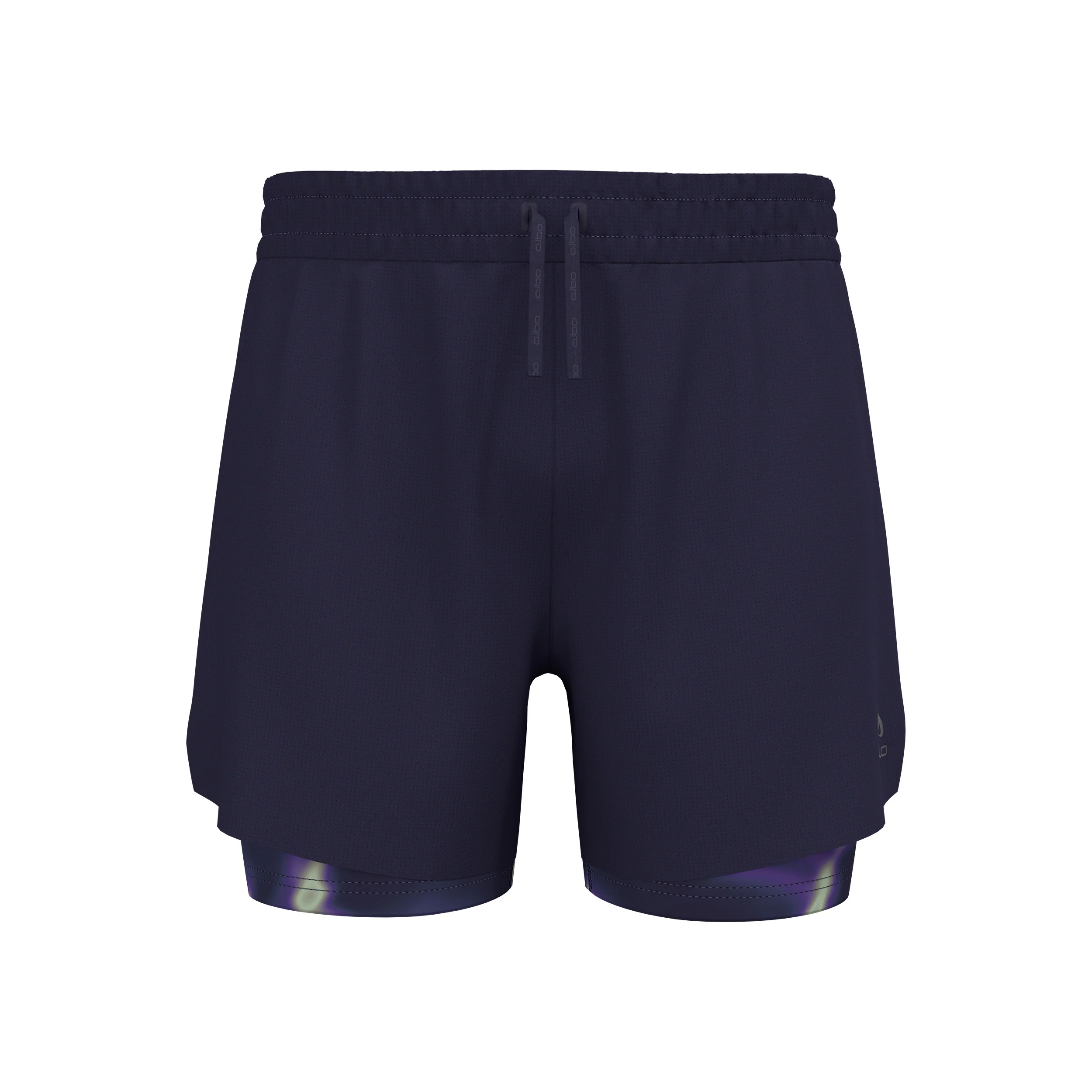 Zeroweight Print 5in 2in1 Laufshorts Herren-Dunkelblau