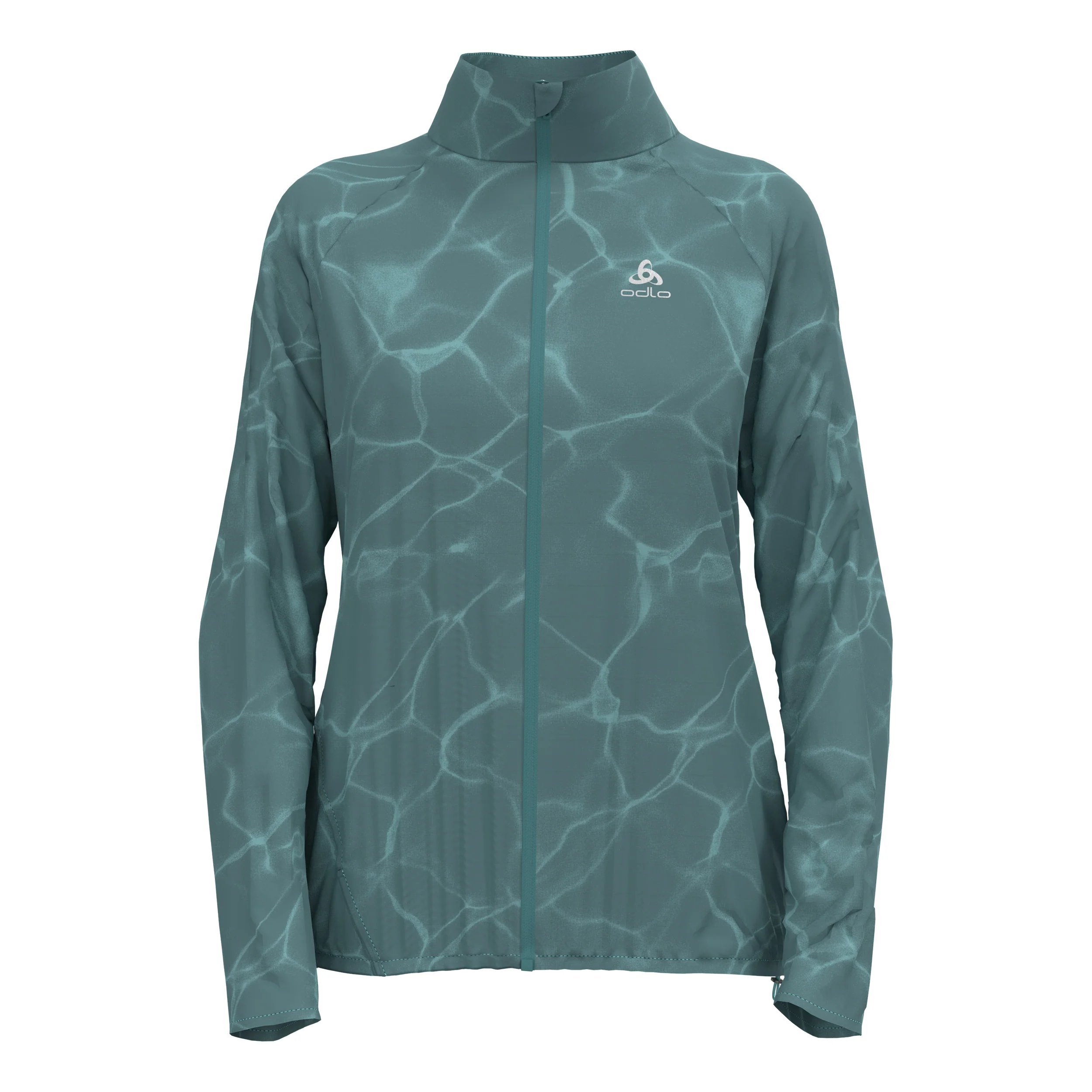 Zeroweight Print Laufjacke Damen-Blaugrau