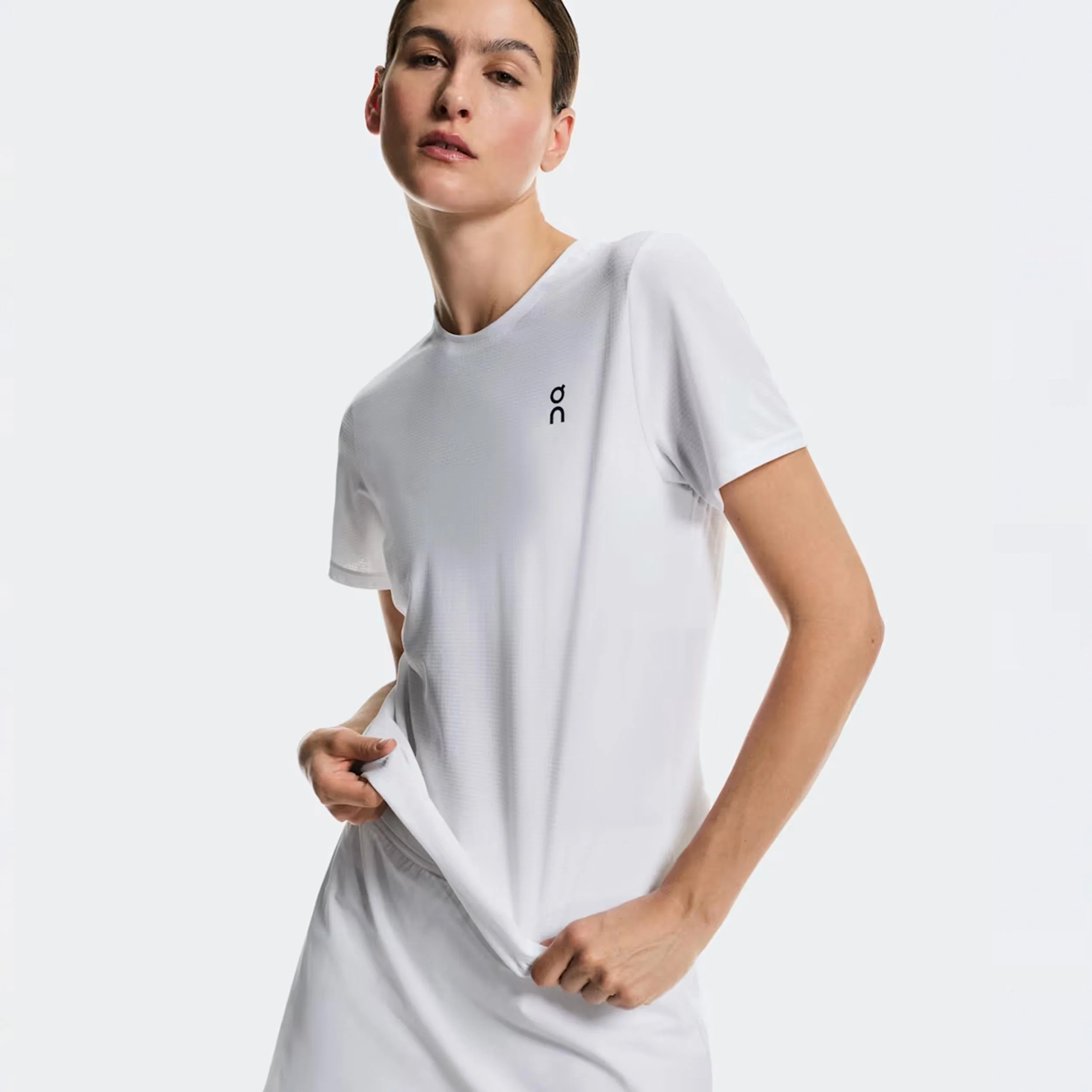 Court T-Shirt Damen - weiß