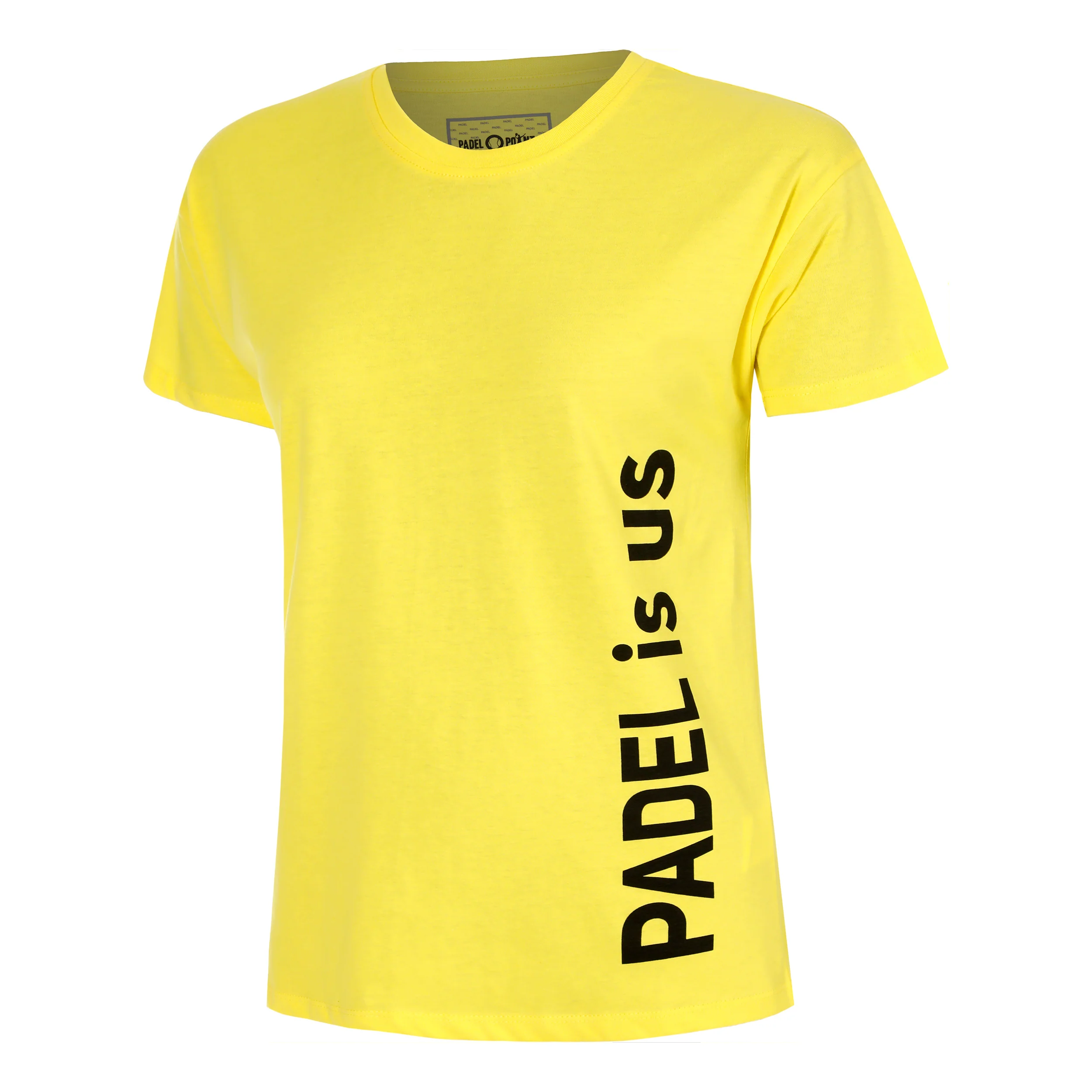 Padel Is Us T-Shirt Damen-Gelb,Schwarz
