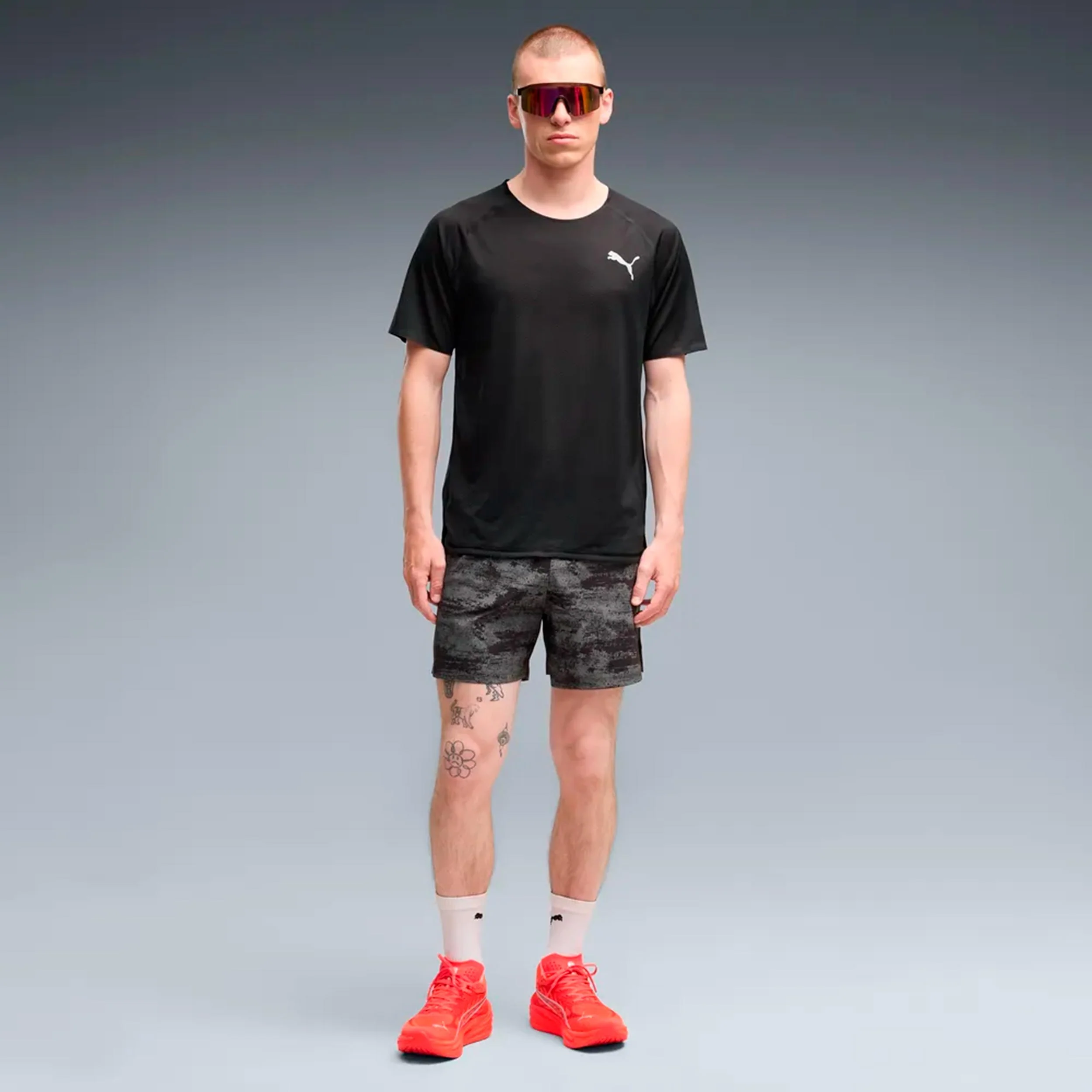 Dreamrun Brightstride AOP 5in  Laufshorts Herren - schwarz - Image 3