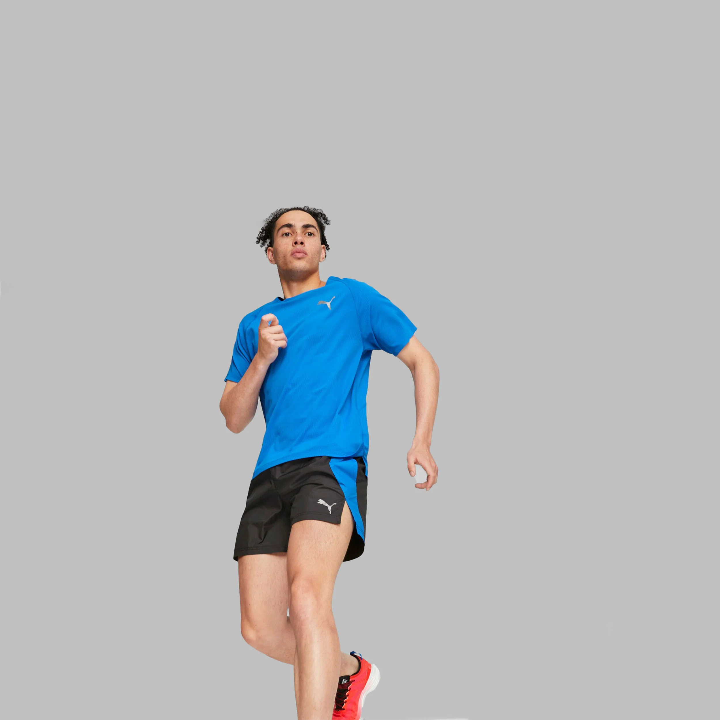 Run 5in Laufshorts Herren-Schwarz,Blau