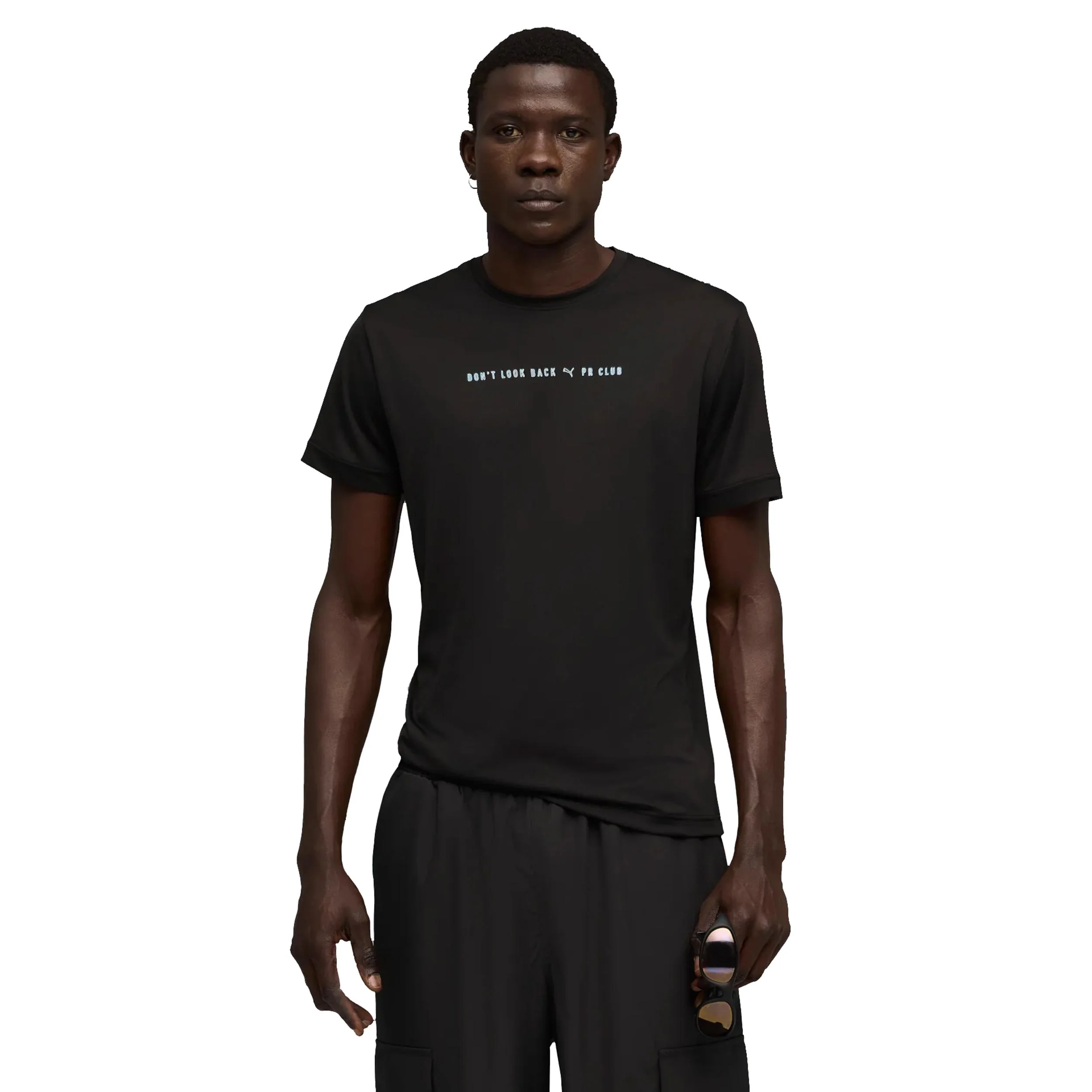 Run Club Graphic Laufshirt Herren-Schwarz