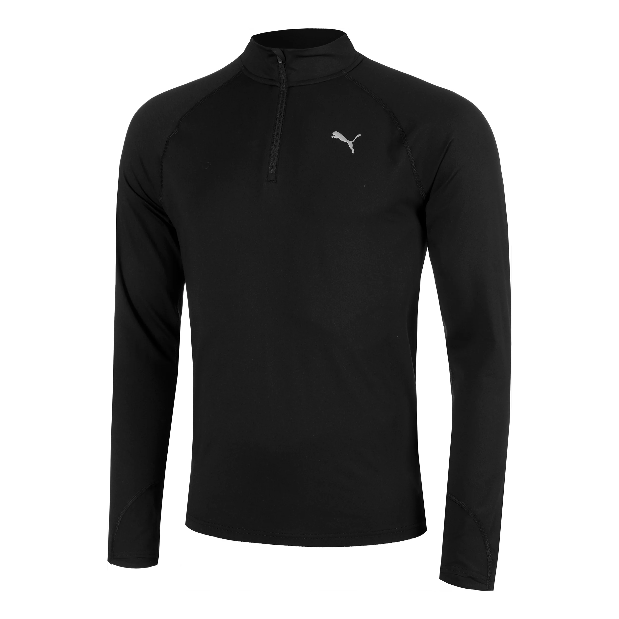 Velocity Cloudspun 1/4 Zip Laufshirt Herren - schwarz