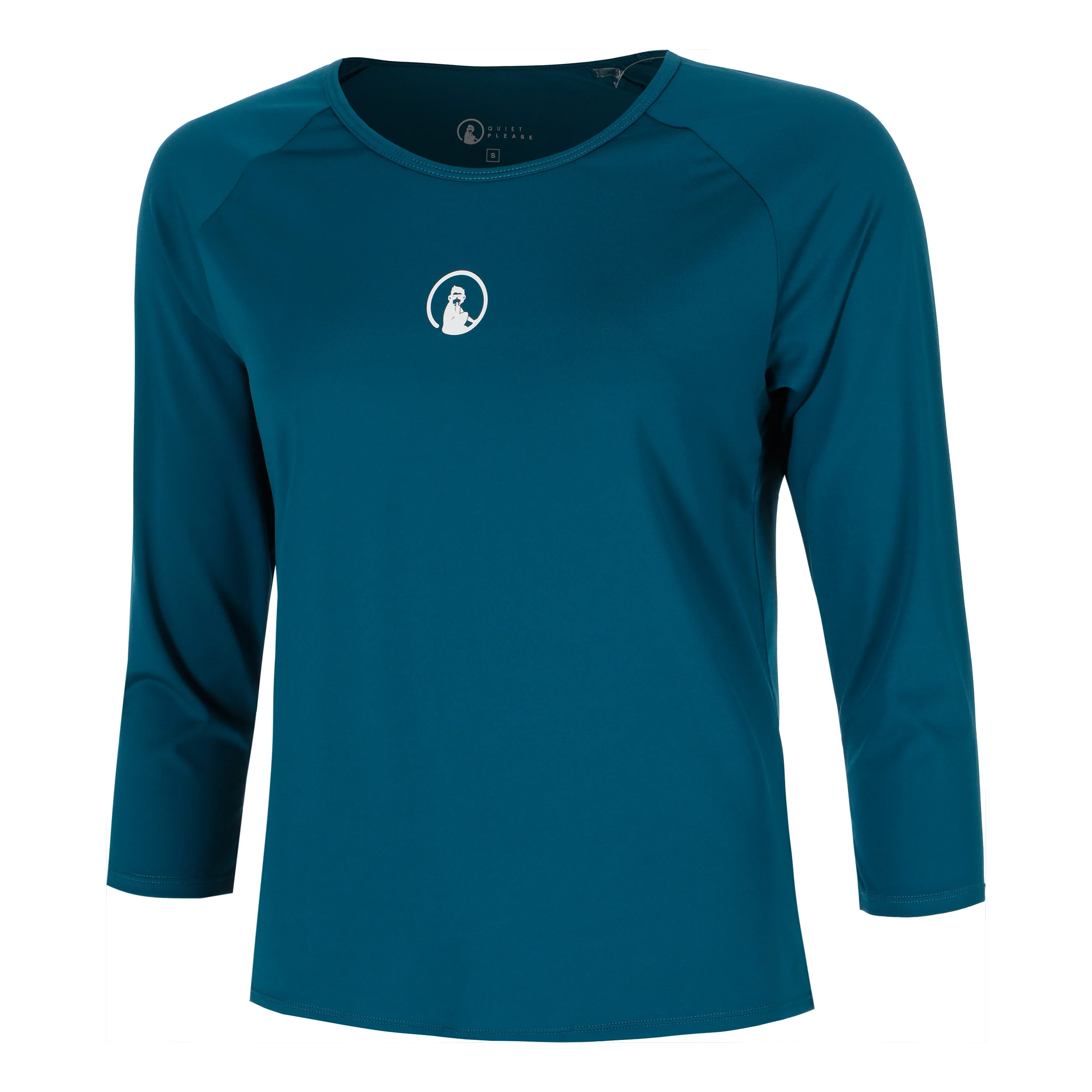 Court Crush Longsleeve Damen-petrol, weiß