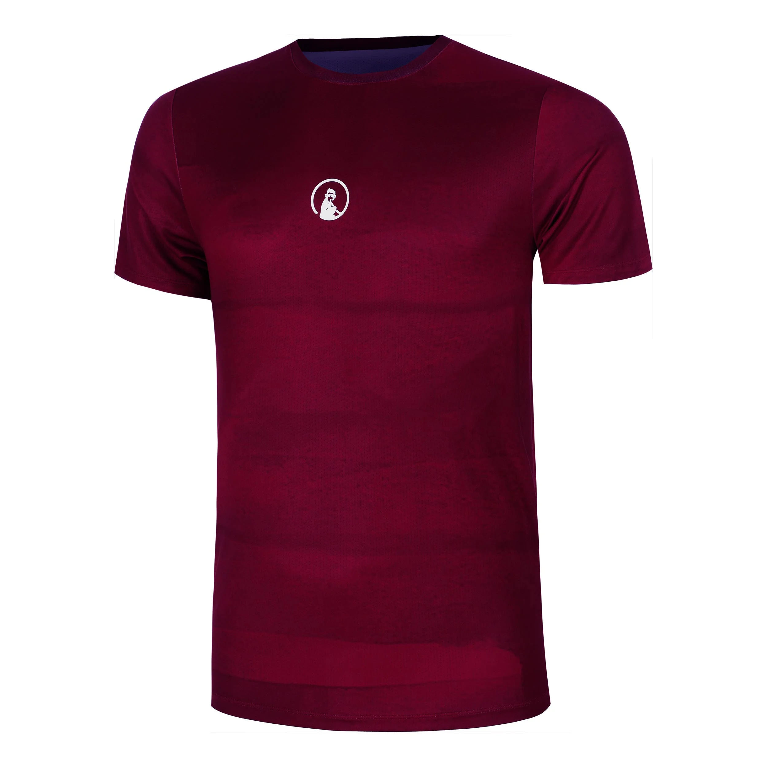 Create Receiver Wipe T-Shirt Herren-Weinrot,Weiß