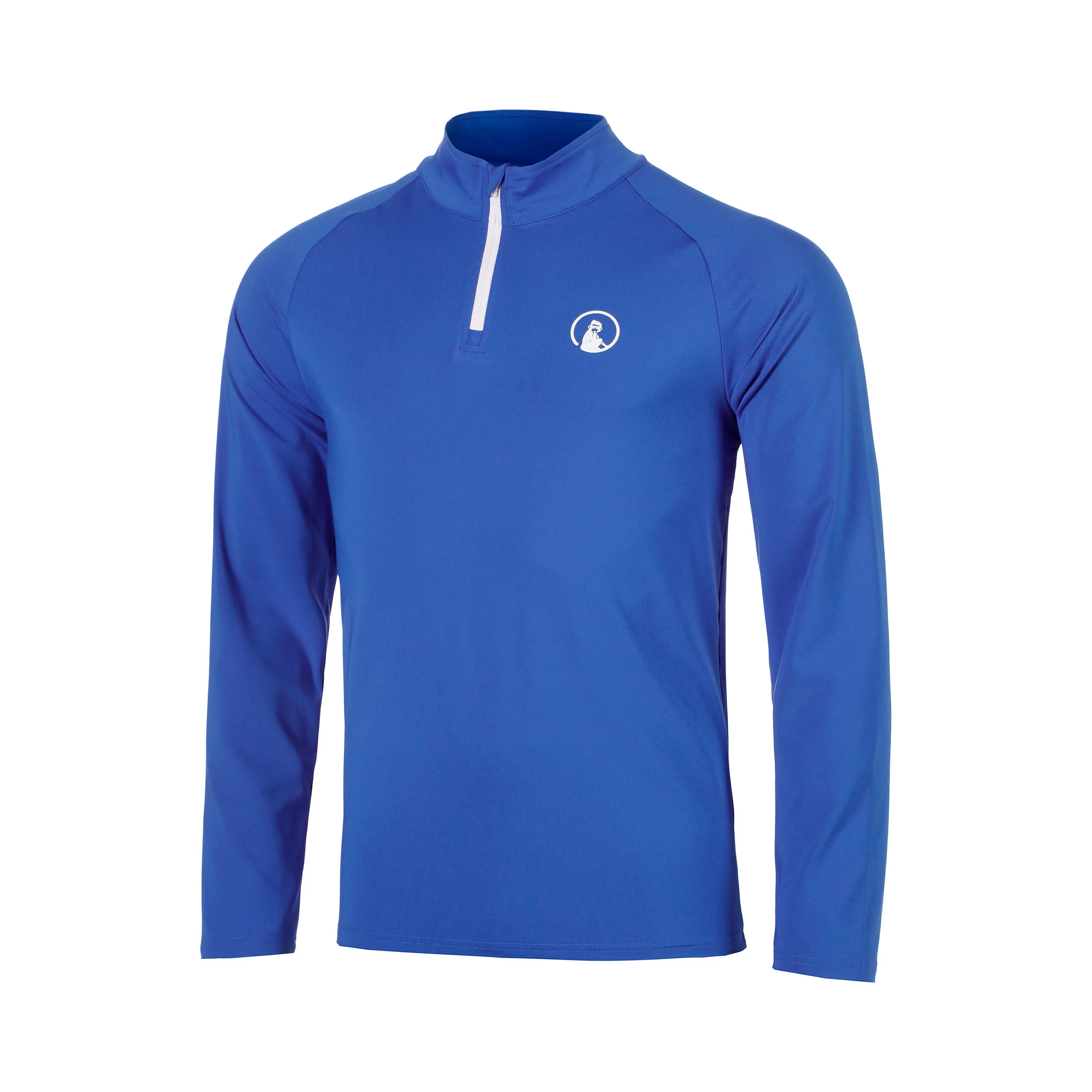 Crushig Serve 1/4 Zip Longsleeve Jungen - blau, weiß