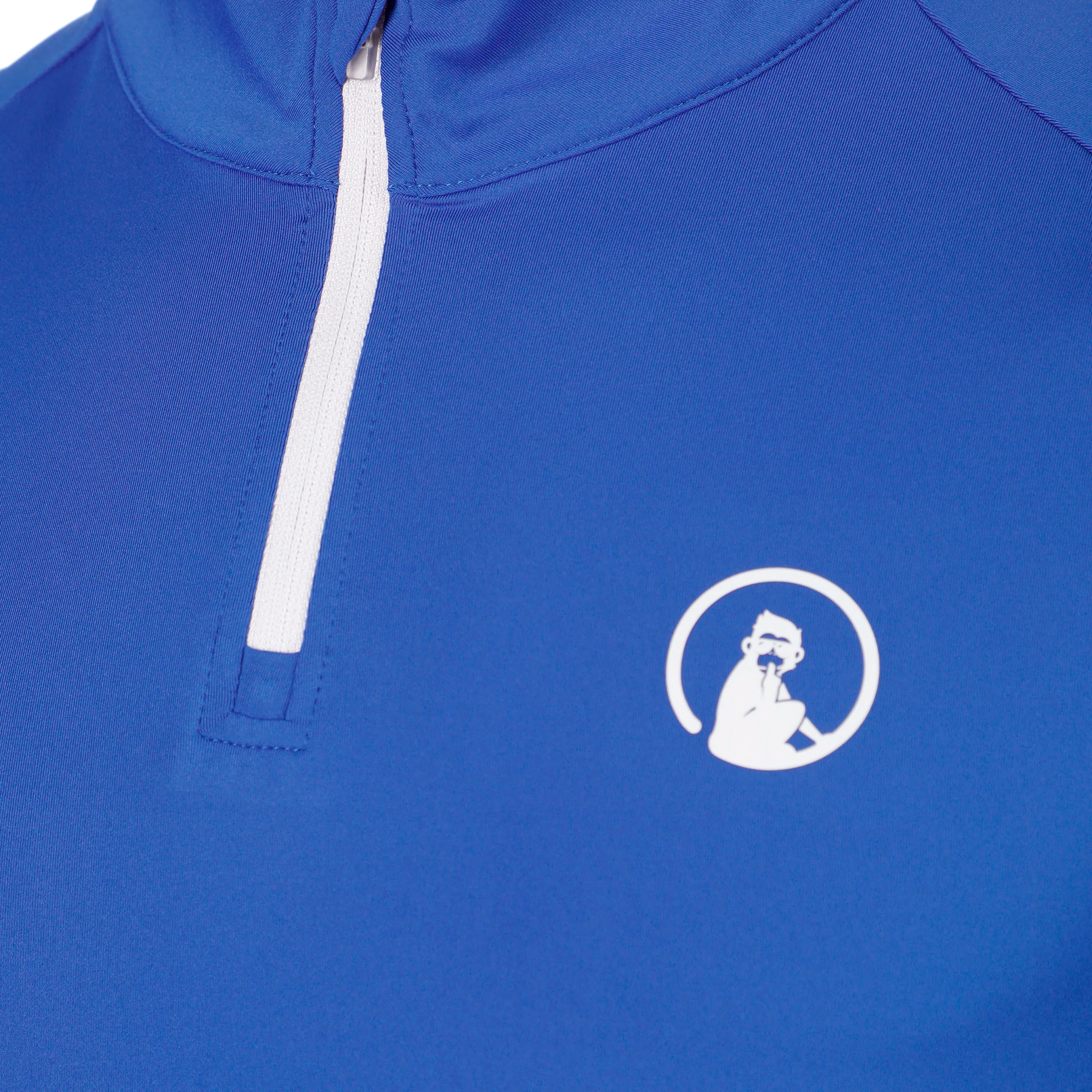 Crushig Serve 1/4 Zip Longsleeve Jungen - blau, weiß - Image 3