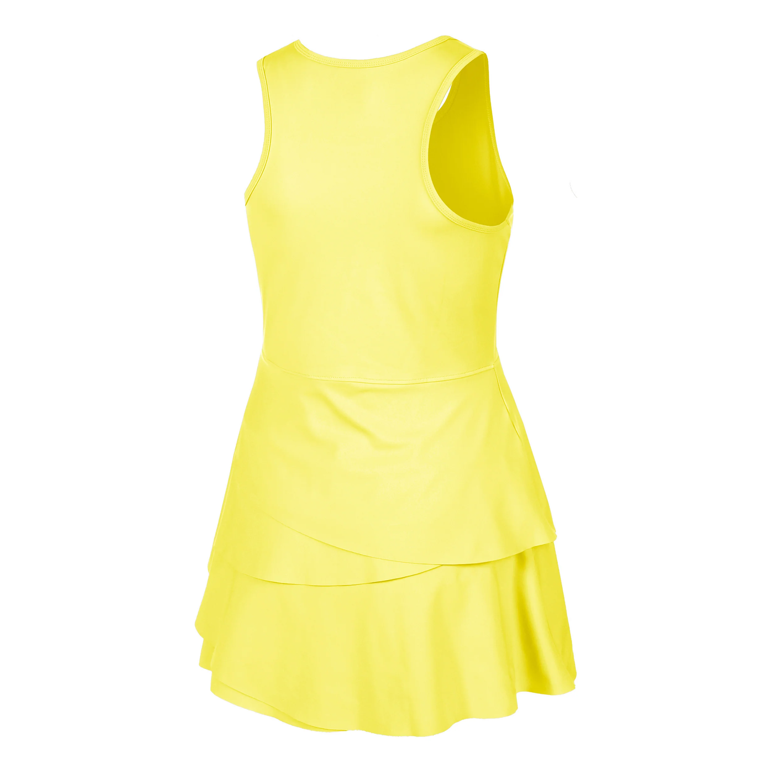 Flounce Kleid Damen - gelb, weiß - Image 2