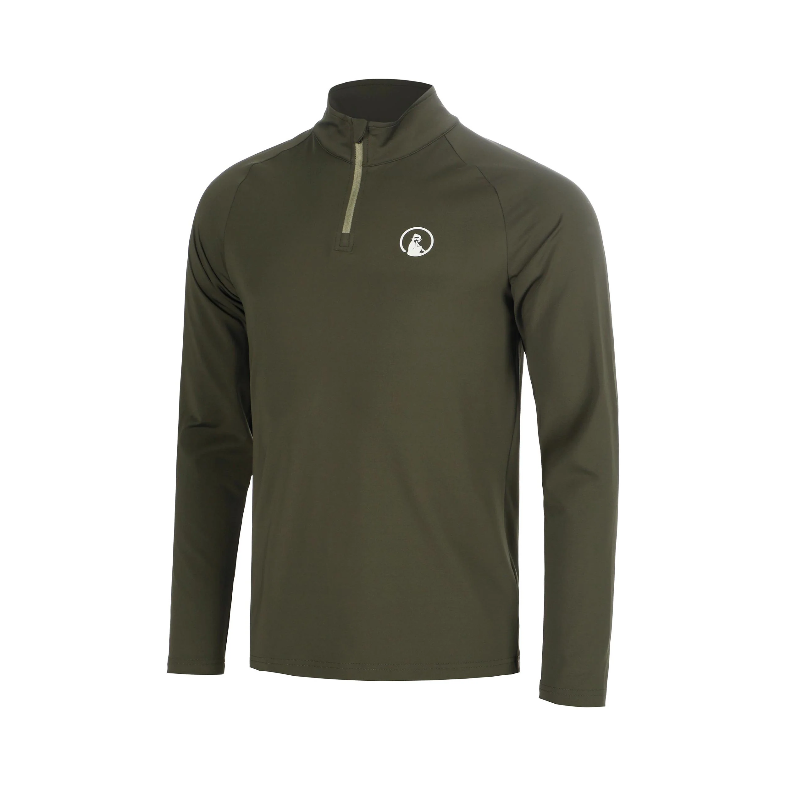 Memories Big Serve 1/4 Zip Longsleeve Jungen - dunkelgrün