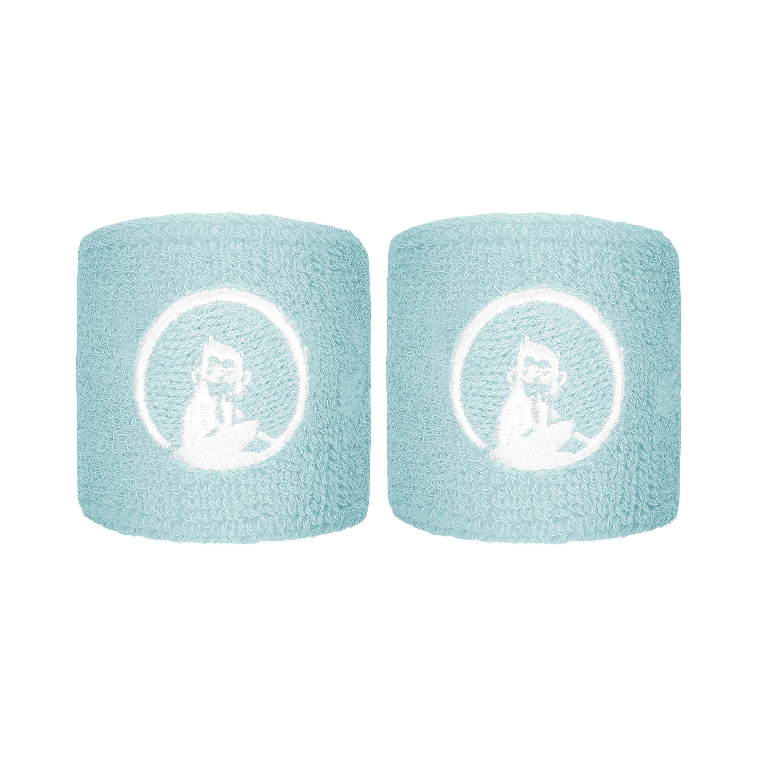 Memories Faded Memories Schweißband 2er Pack Unisex - hellblau
