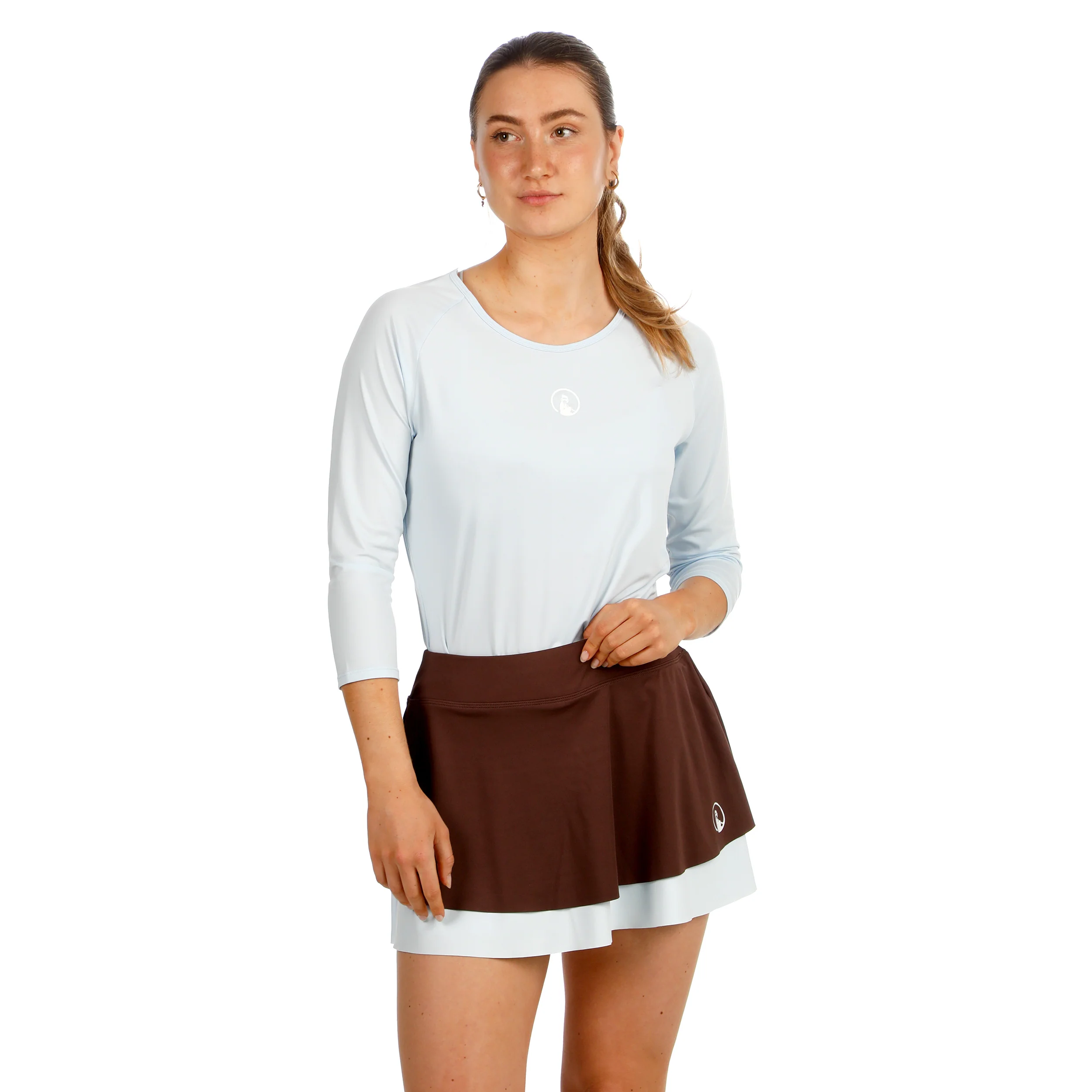 Memories Mixed Longsleeve Damen - hellblau - Image 4
