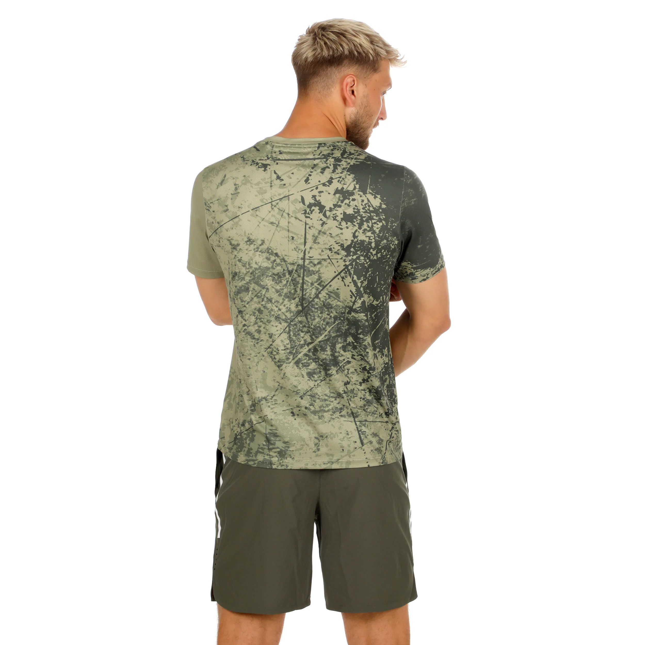 Memories Receiver Scrubbled T-Shirt Herren - khaki - Image 7