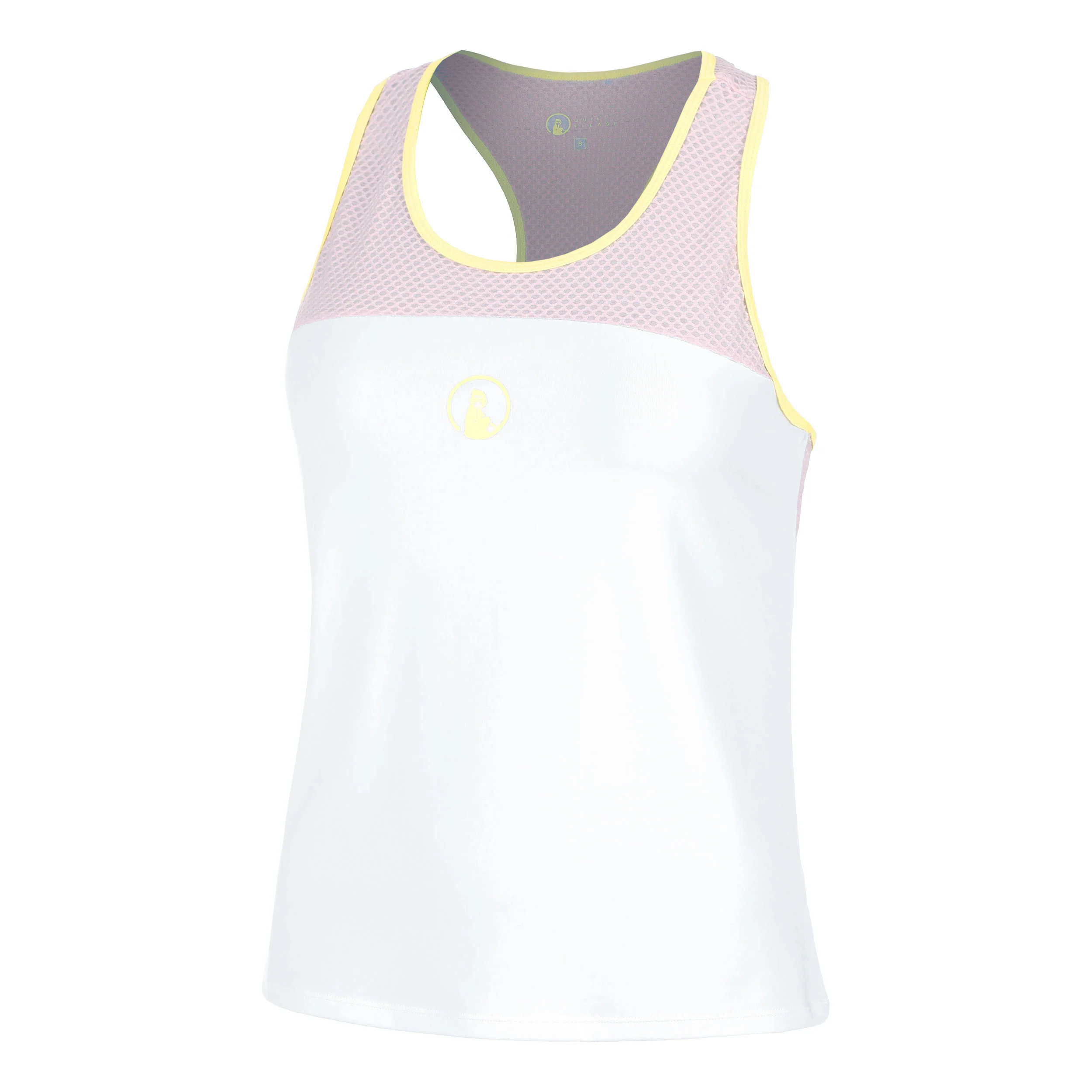 Mind Racerback Tank-Top Damen-Weiß,Flieder