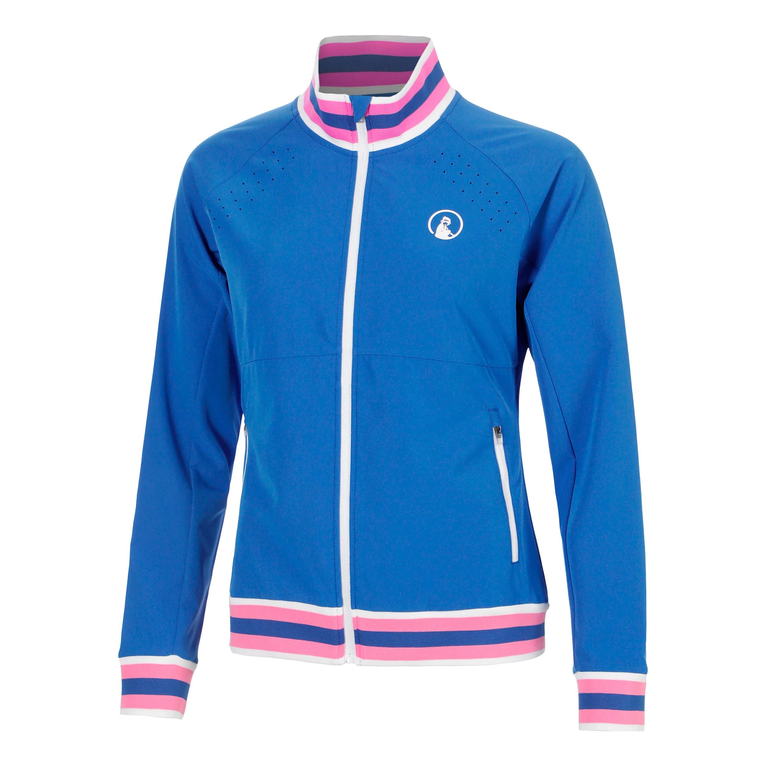 Tipping Trainingsjacke Damen - blau, weiß