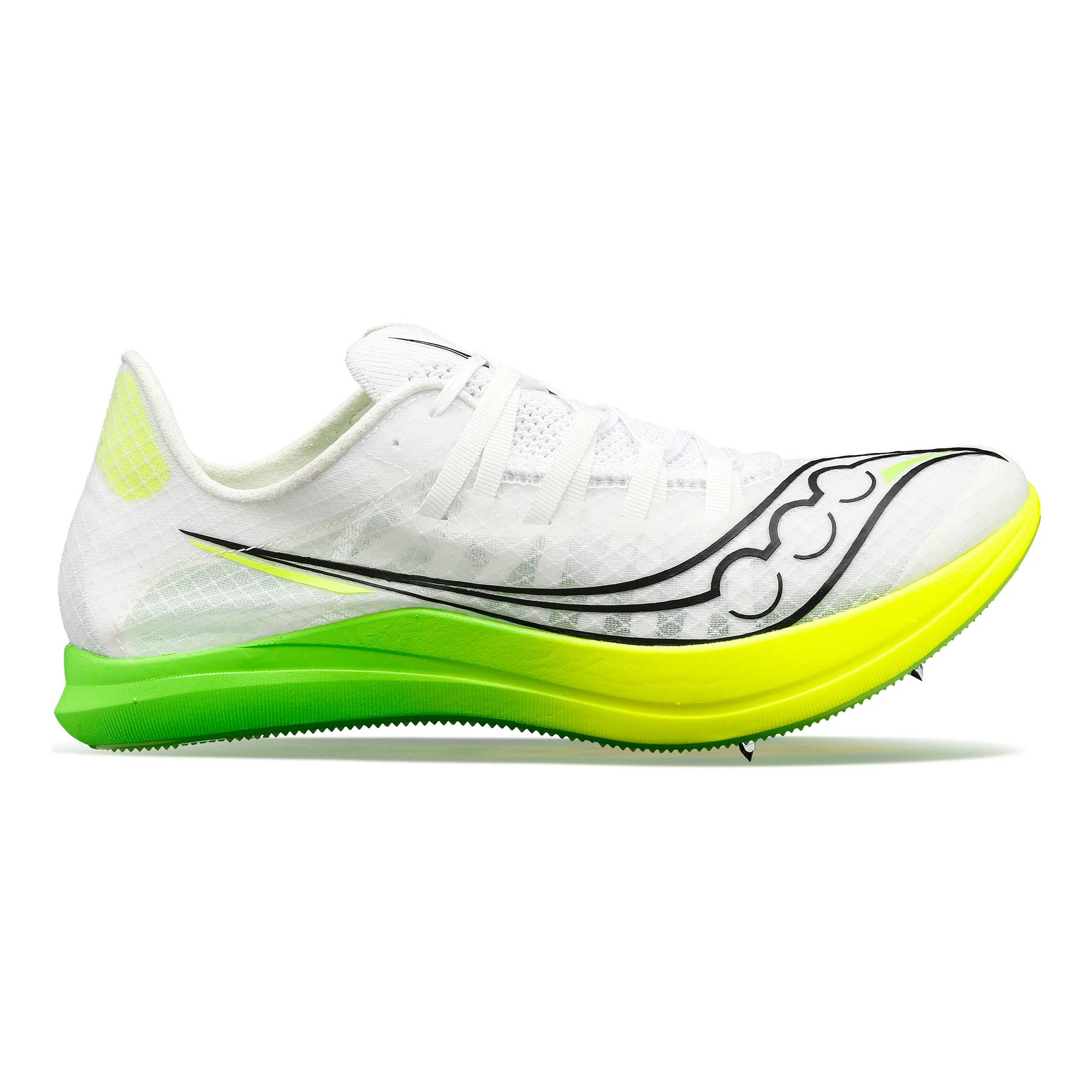 Terminal VT Spikeschuh Damen-Weiß,Neongrün