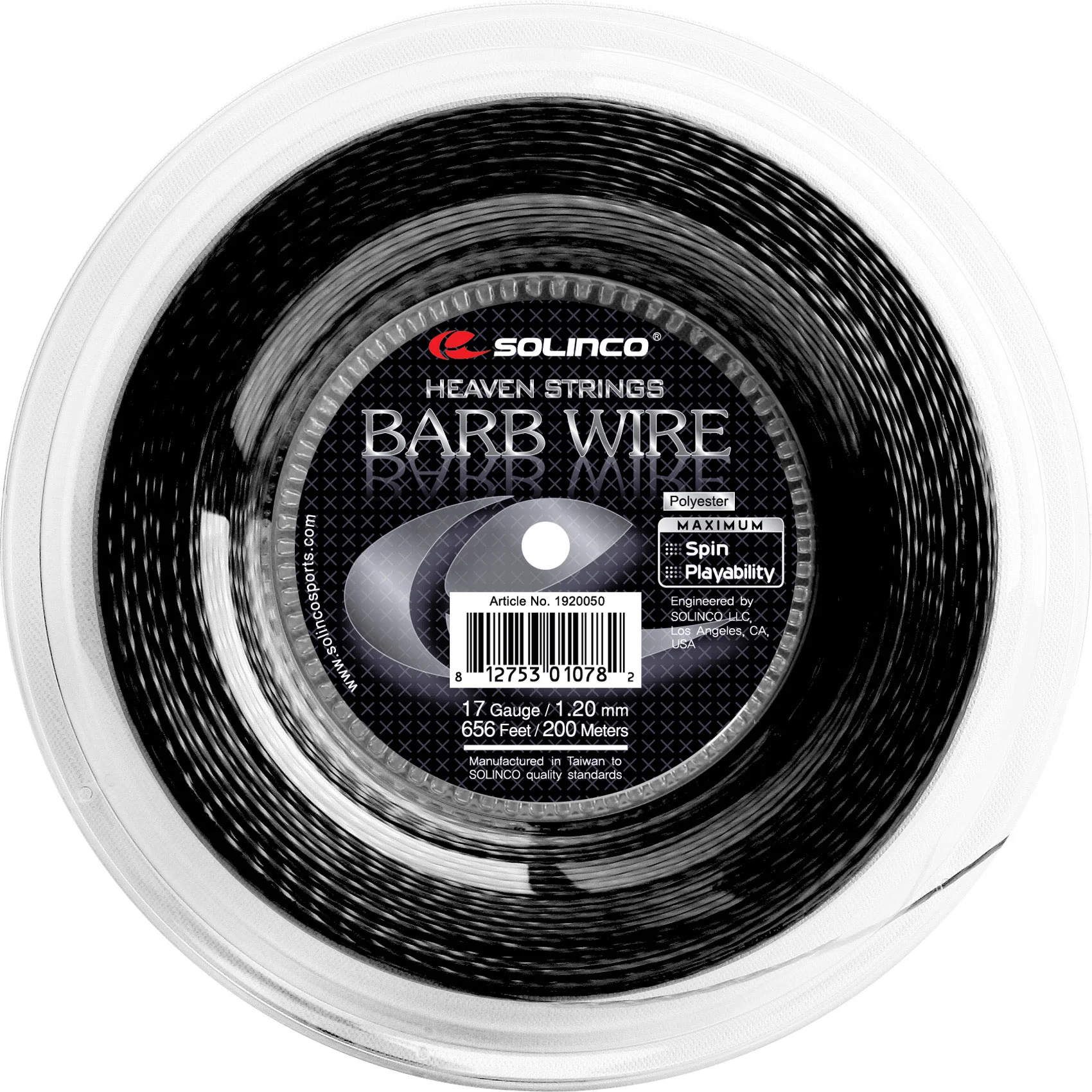 Barb Wire Saitenrolle 200m-Schwarz