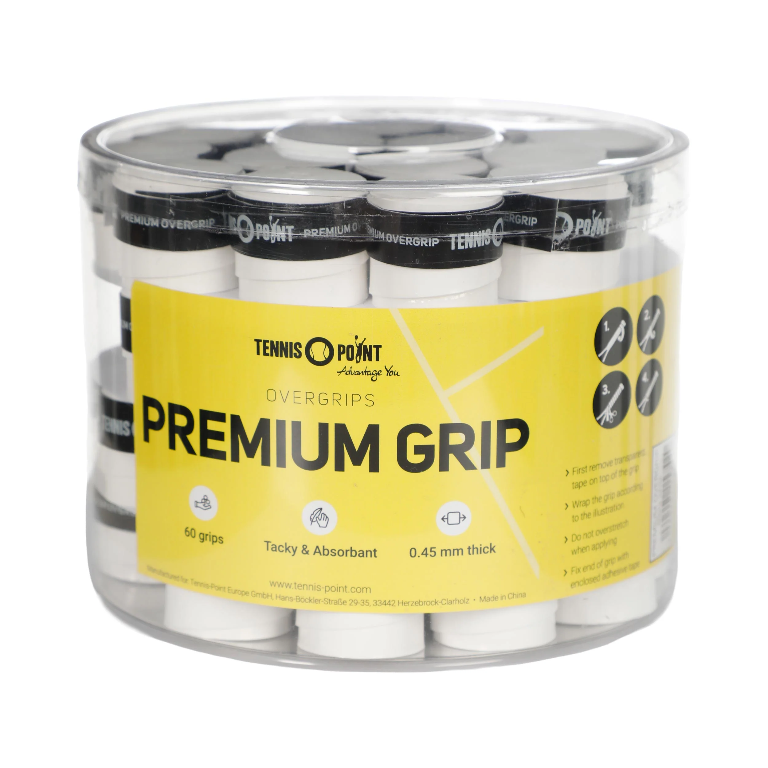 Premium Grip 60er Pack-Weiß