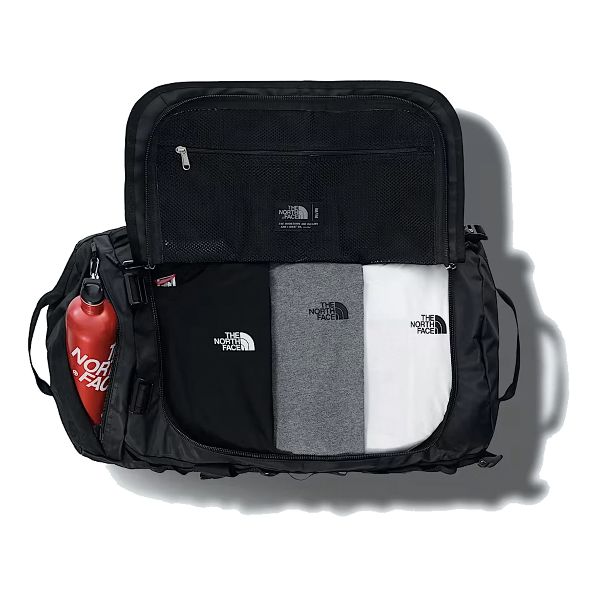 Base Camp Duffel M Sporttasche - schwarz, weiß - Image 3