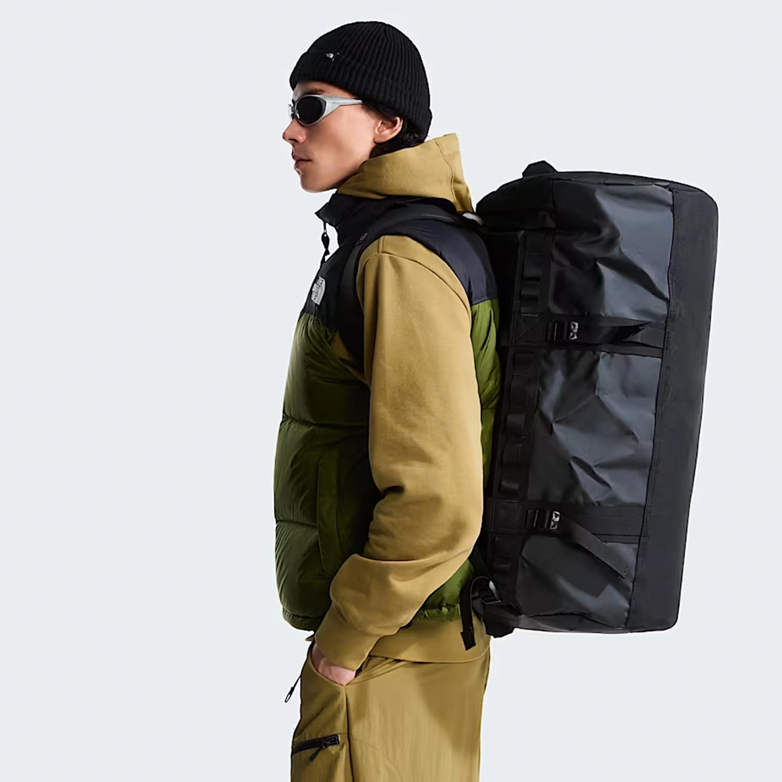 Base Camp Duffel M Sporttasche - schwarz, weiß - Image 4