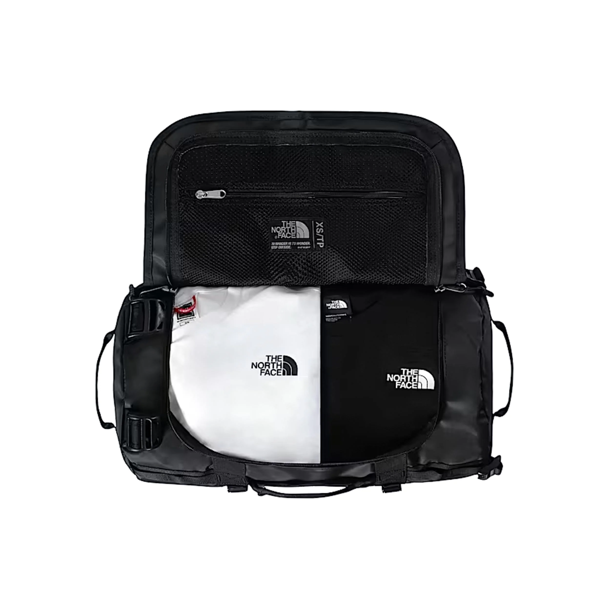 Base Camp Duffel XS Sporttasche - schwarz, weiß - Image 3