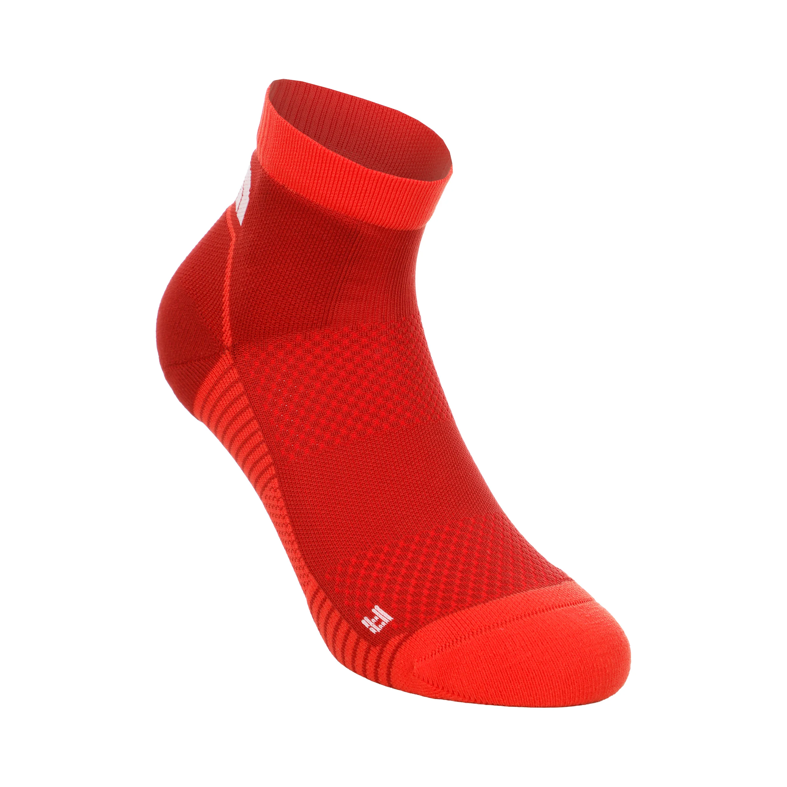 Trail Run Quarter Laufsocken Unisex - dunkelrot, rot