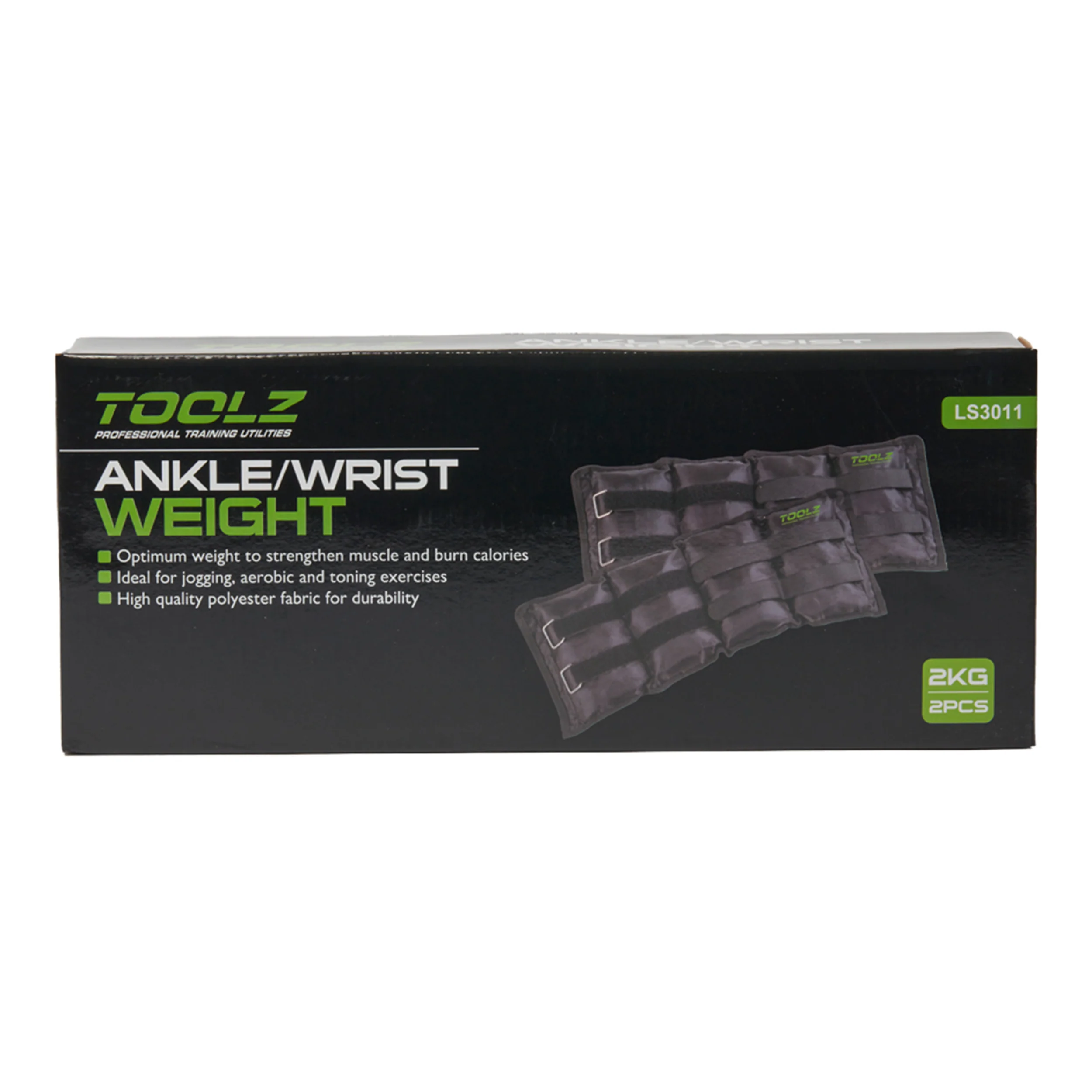 Wrist/Ankle Weight 2kg-2pcs Gewichtsmanschetten-Schwarz