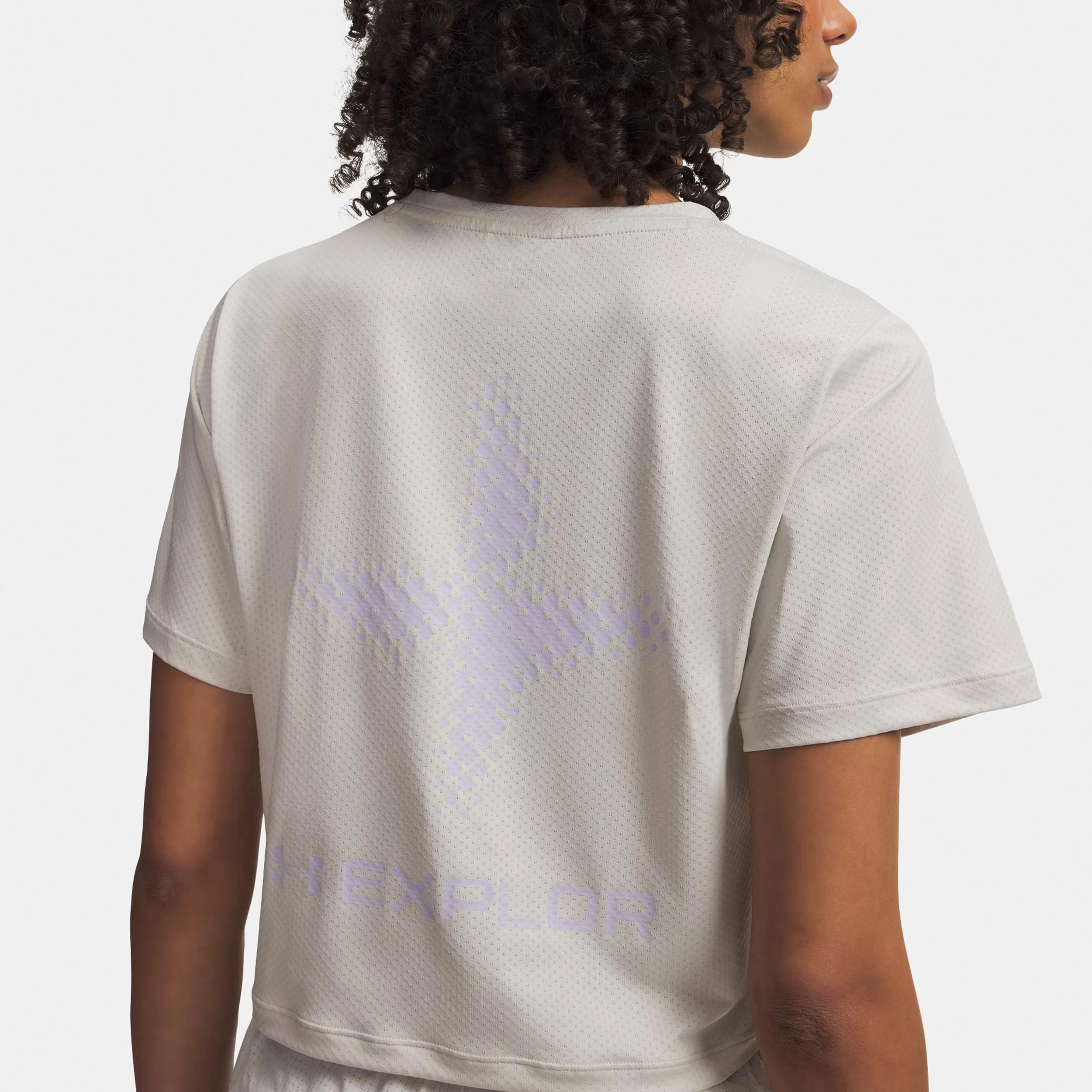 Explor Trail Run Graphic Laufshirt Damen-weiß, lila - Image 3
