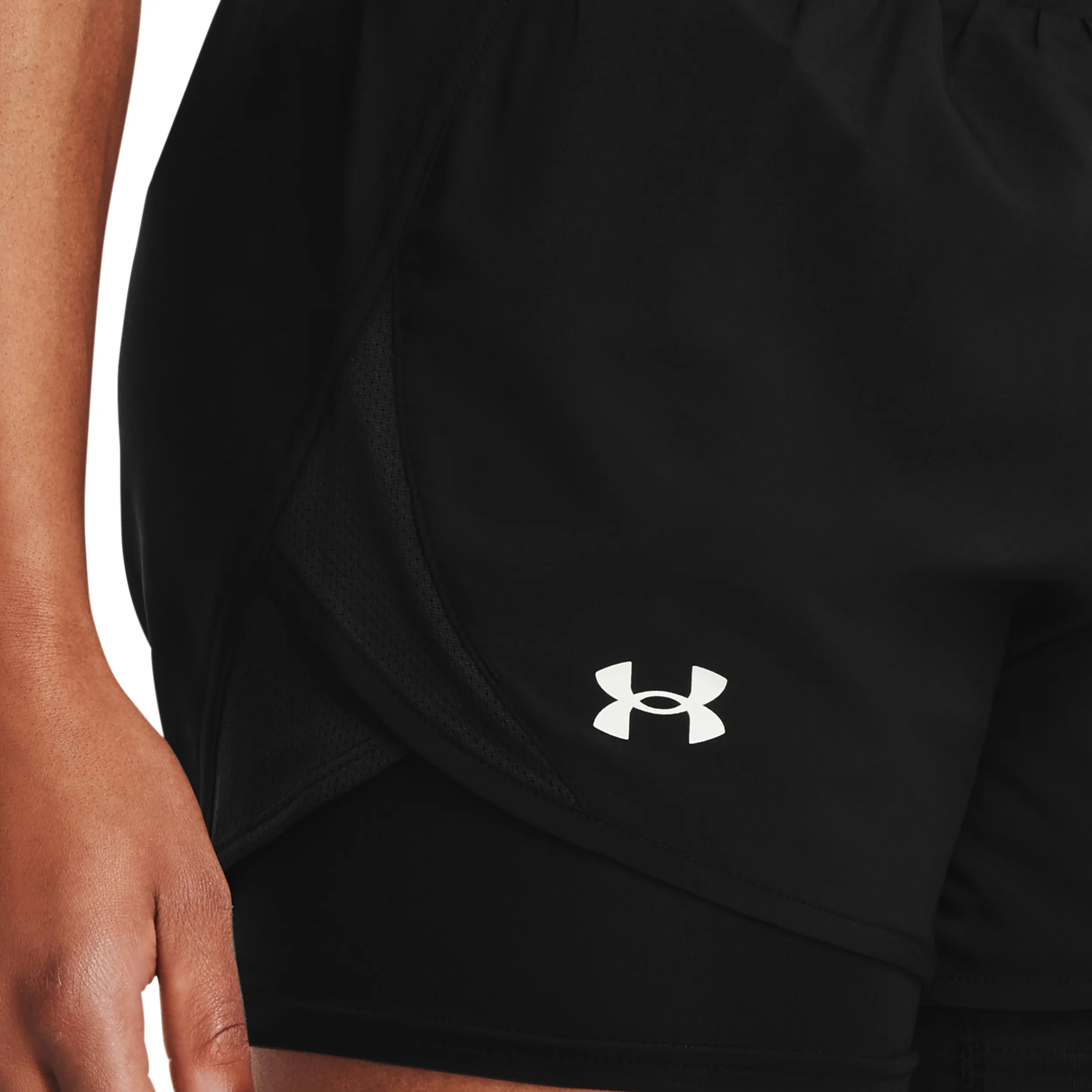 Fly By 2.0 2in1 Shorts Damen-Schwarz,Silber - Image 6