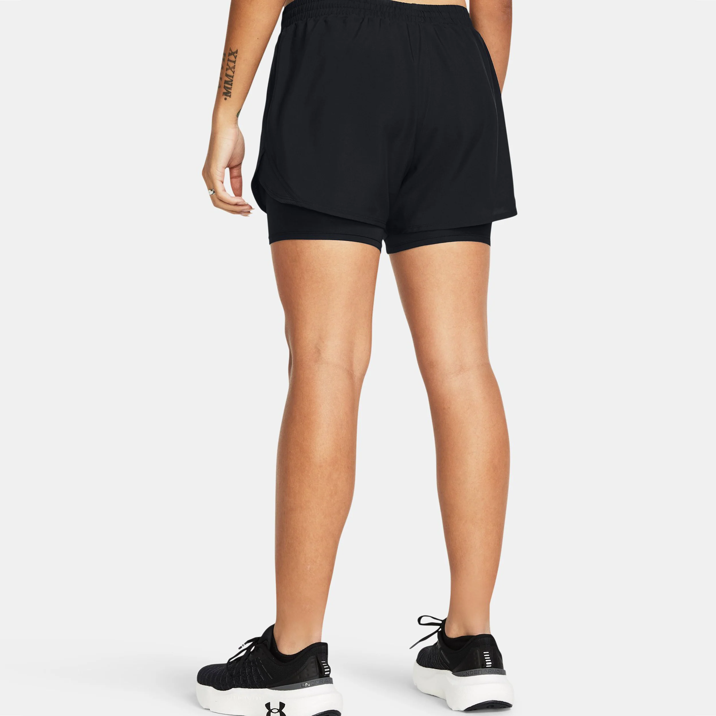 Fly By 2in1 Laufshorts Damen - schwarz - Image 4