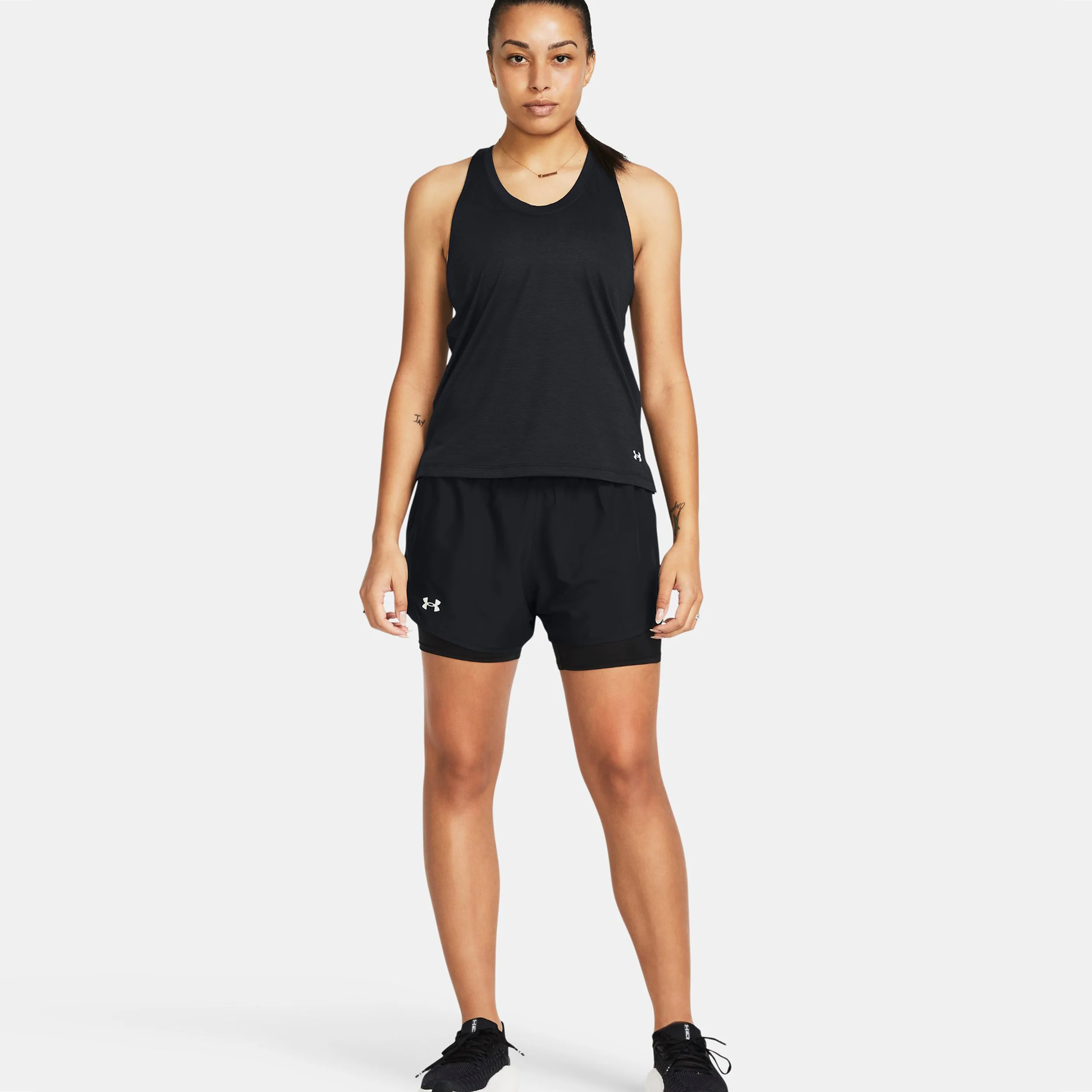 Fly By 2in1 Laufshorts Damen - schwarz - Image 5