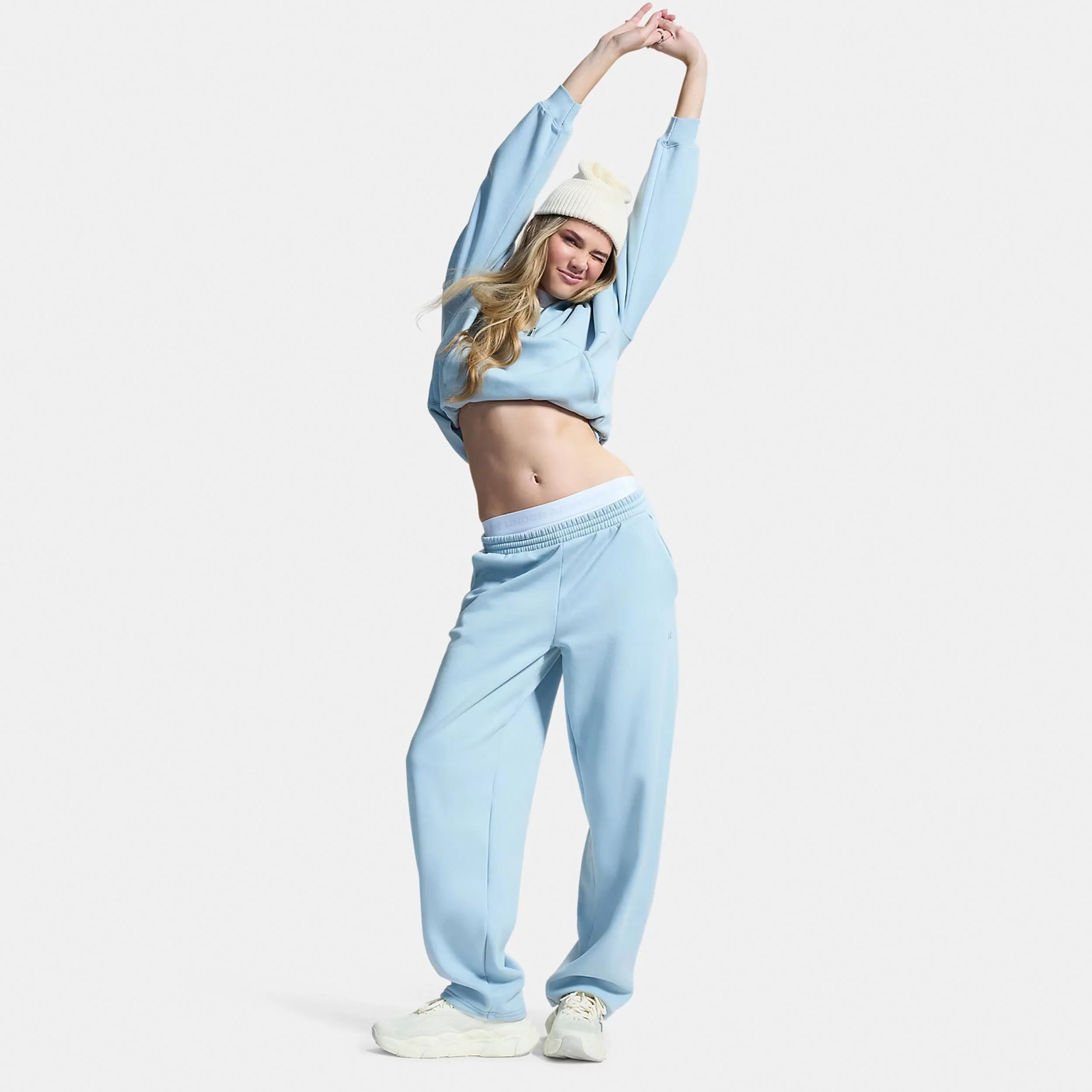 Icon Fleece Halfzip Hoody Damen - blau, blaugrau - Image 4