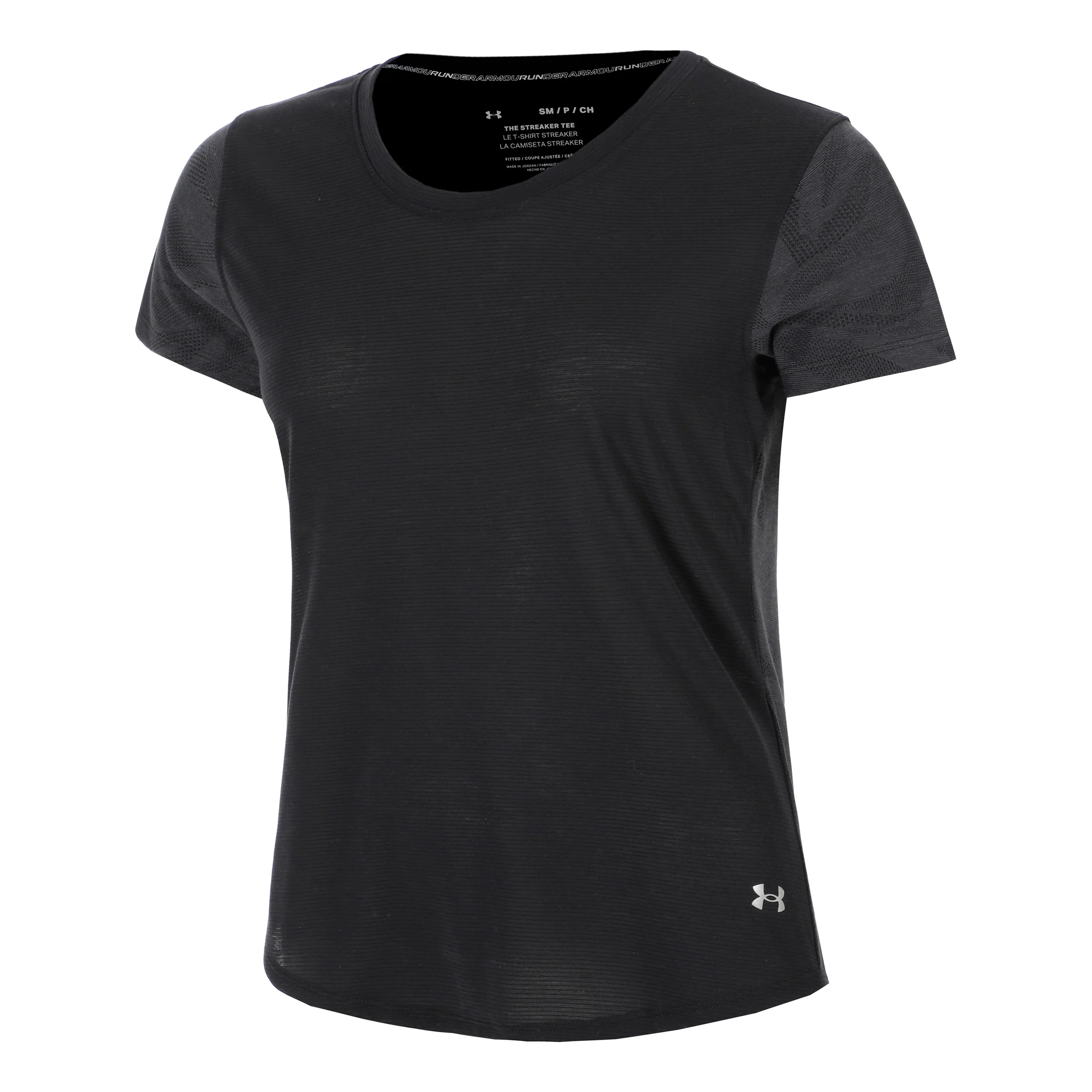 Streaker Jacquard T-Shirt Damen-Schwarz