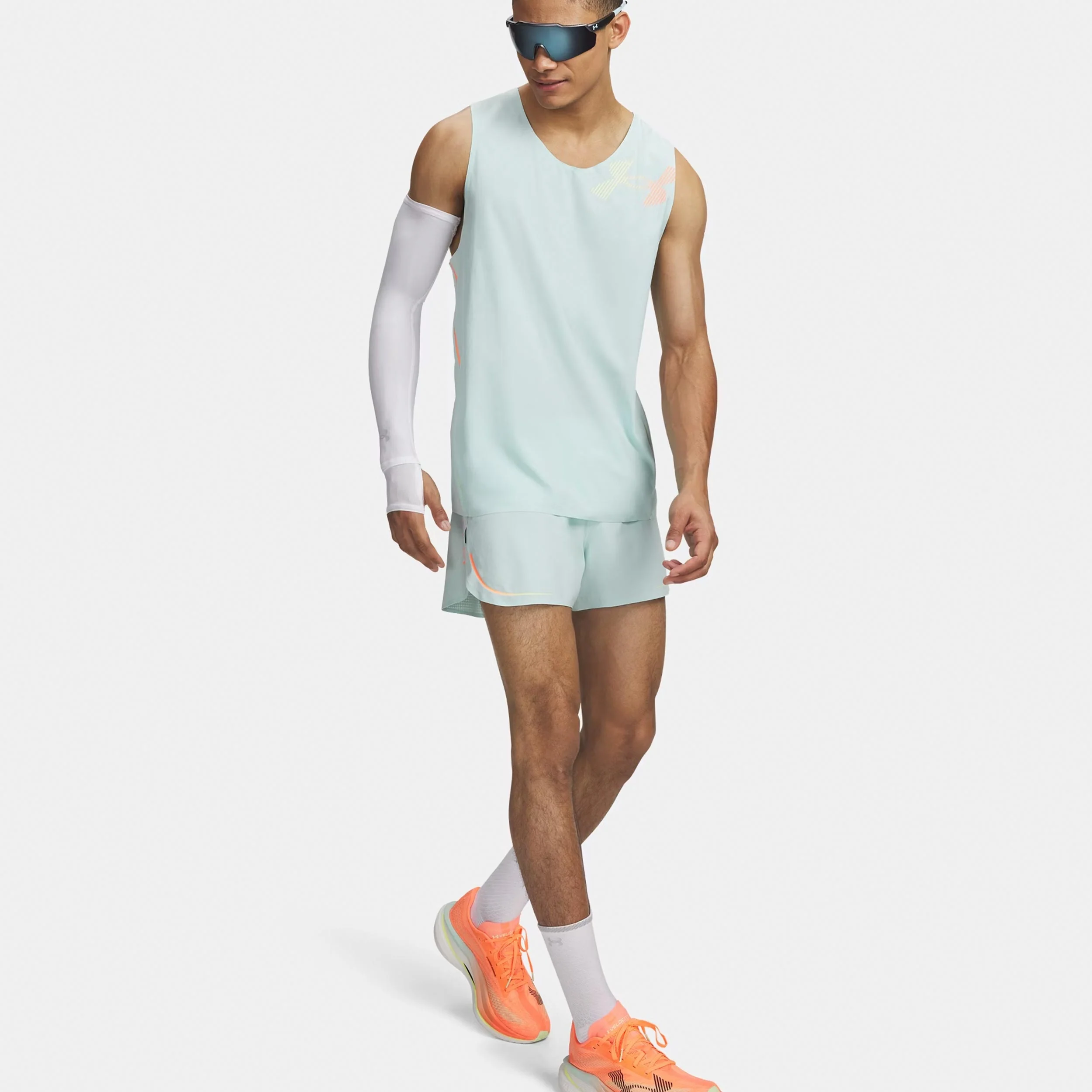 Velociti Elite Laufshorts Herren-mint, koralle - Image 3