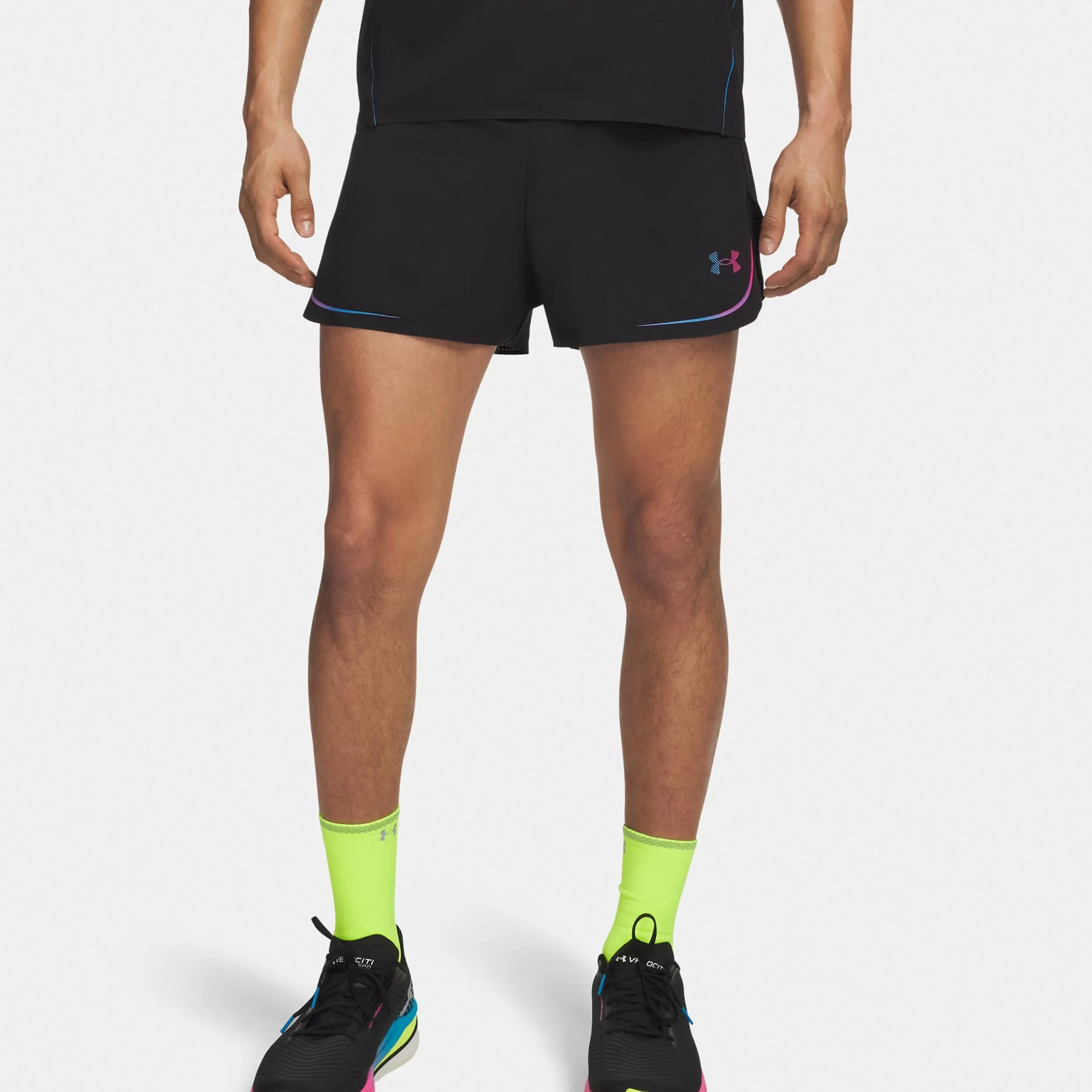 Velociti Elite  Laufshorts Herren-schwarz, pink