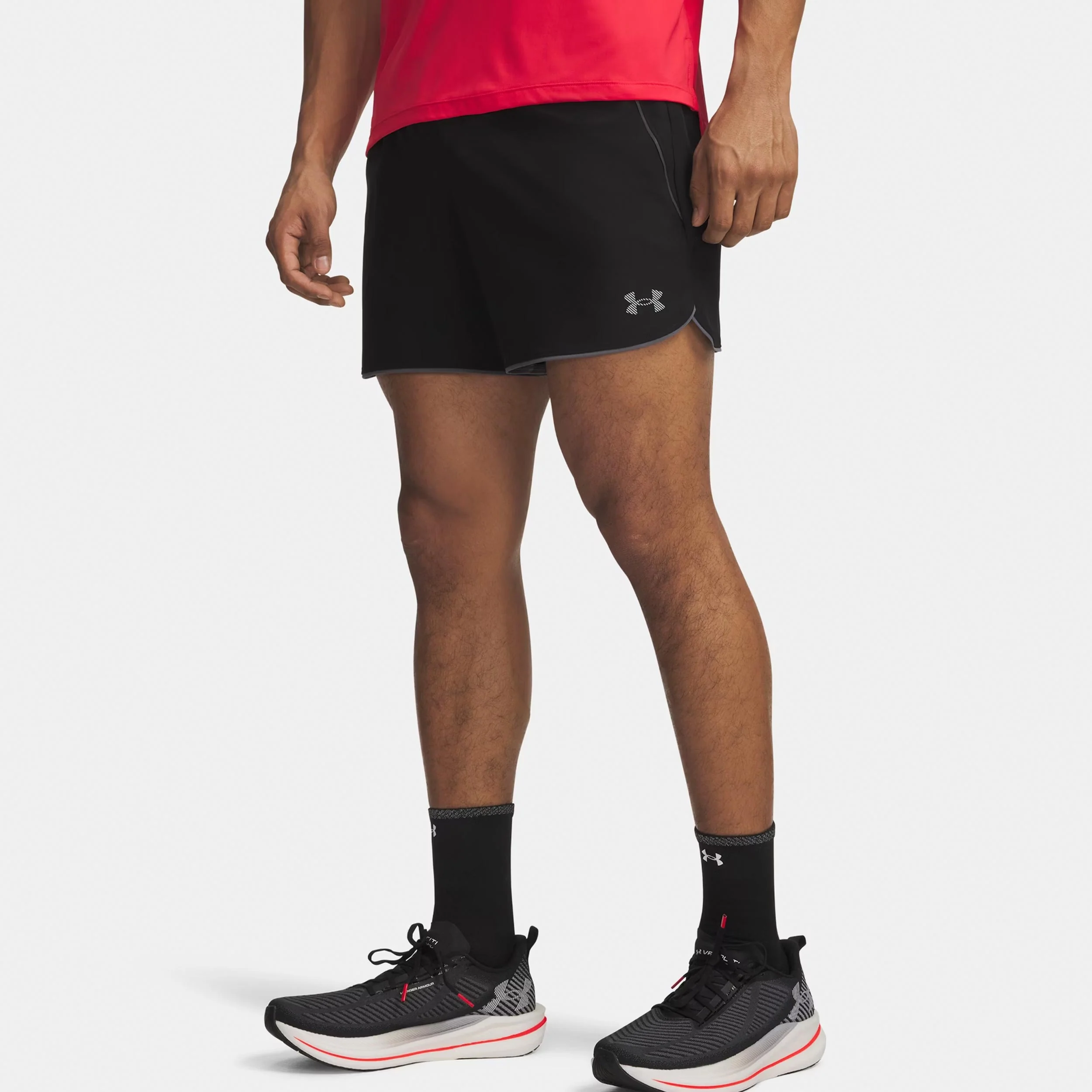Velociti Pro 5in Laufshorts Herren - schwarz, silber