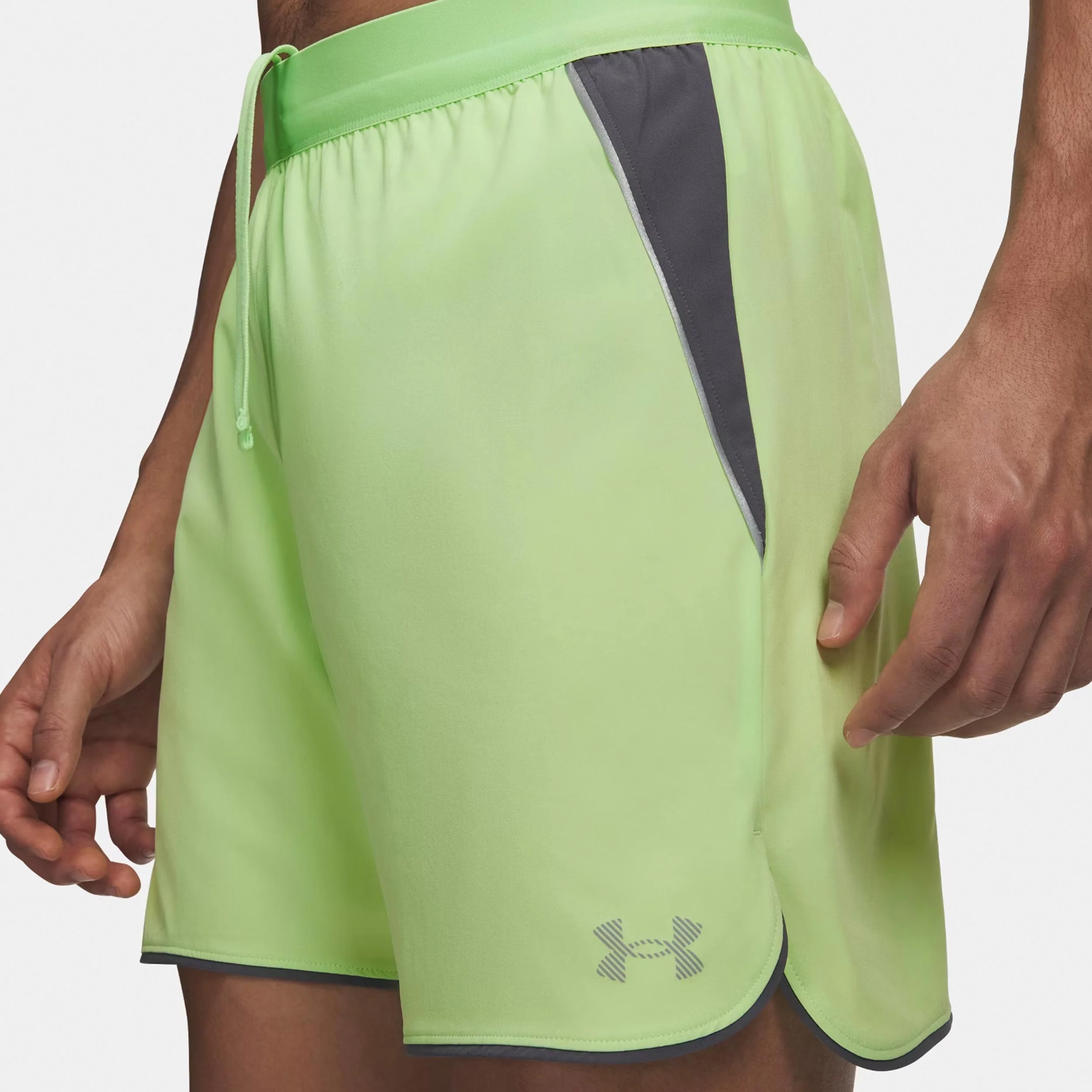 Velociti Pro 7in Laufshorts Herren-neongrün, silber - Image 3