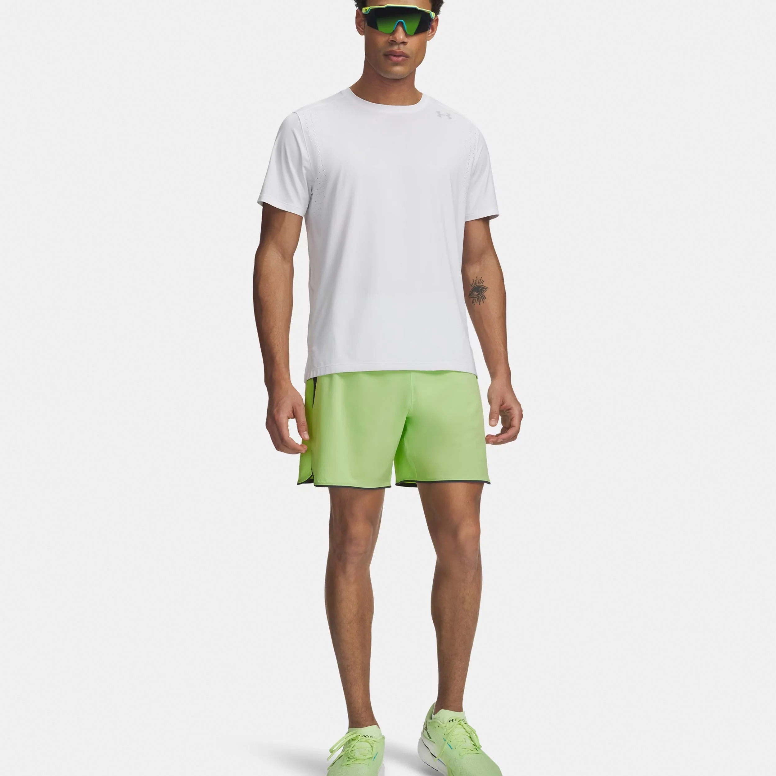 Velociti Pro 7in Laufshorts Herren-neongrün, silber - Image 4