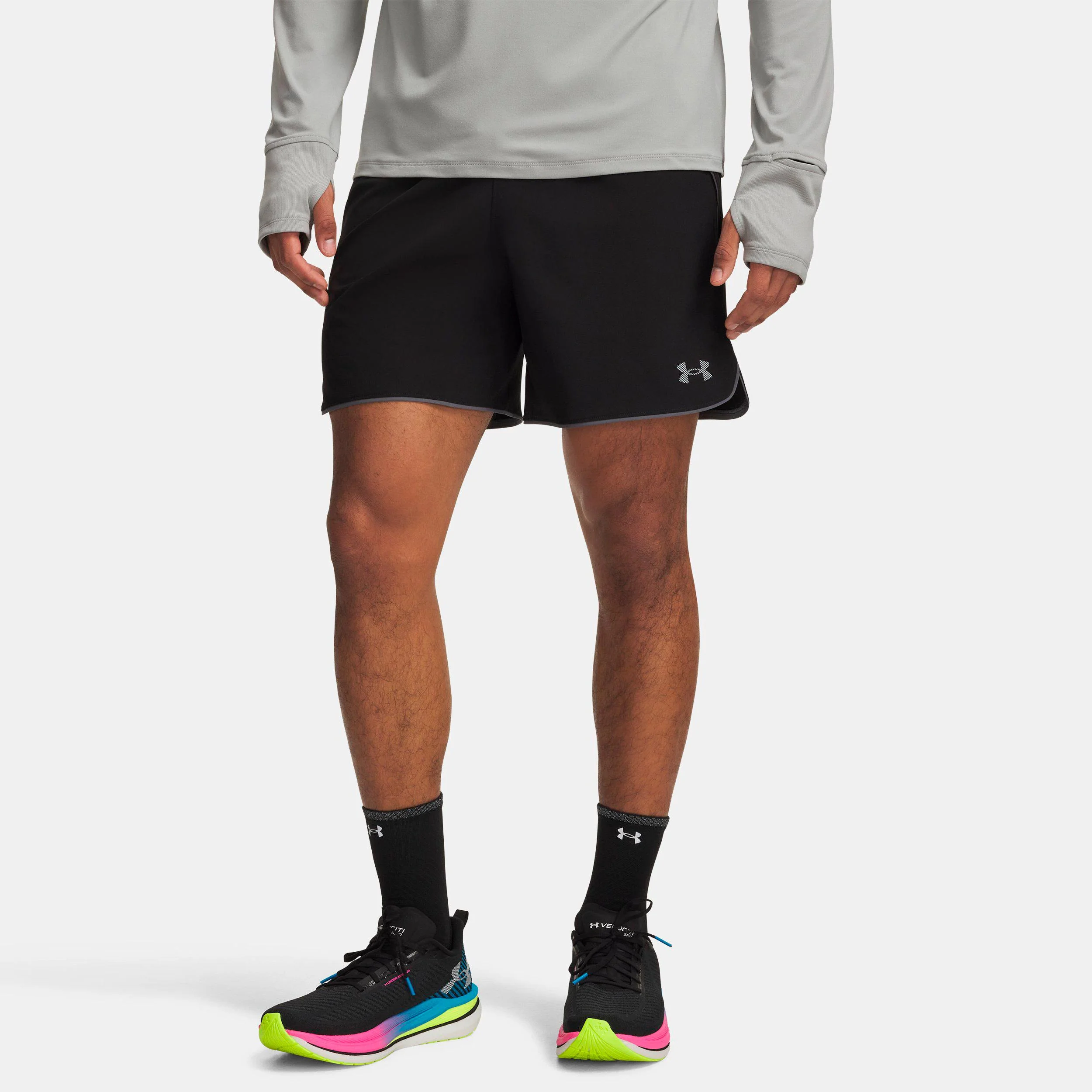Velociti Pro 7in Laufshorts Herren-schwarz, silber