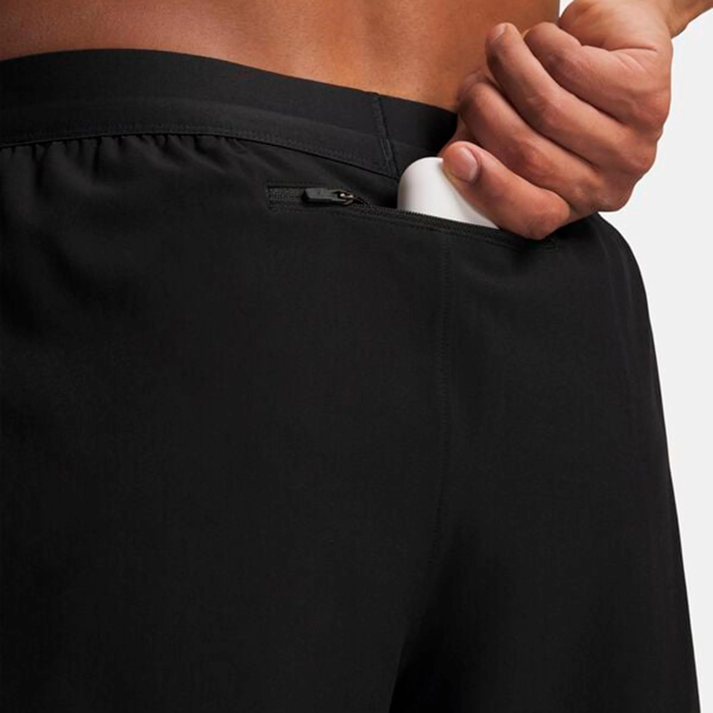 Velociti Pro 7in Laufshorts Herren-schwarz, silber - Image 3
