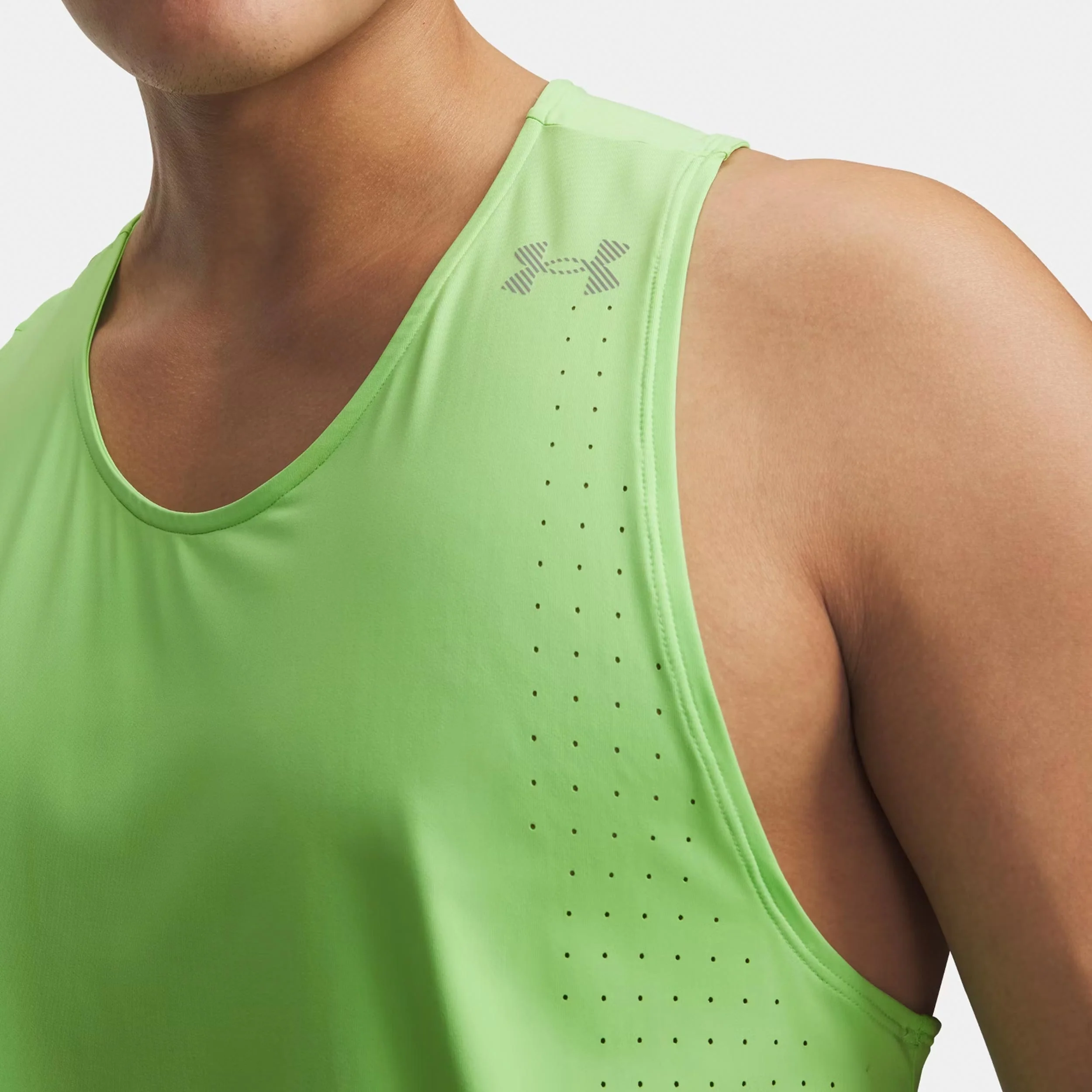 Velociti Pro Laufshirt Herren - neongrün, silber - Image 3
