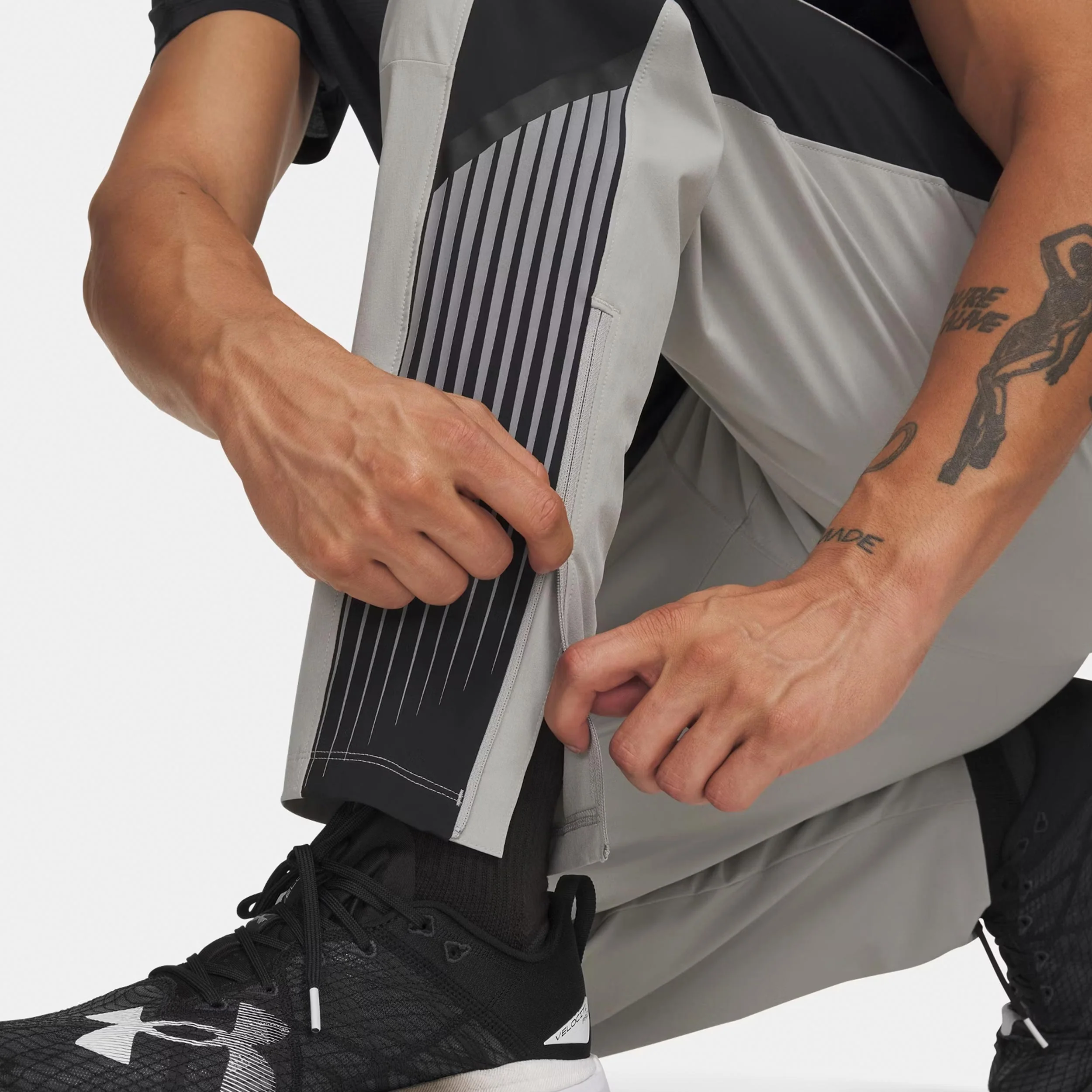 Velociti Storm  Laufhose Herren-grau, schwarz - Image 4