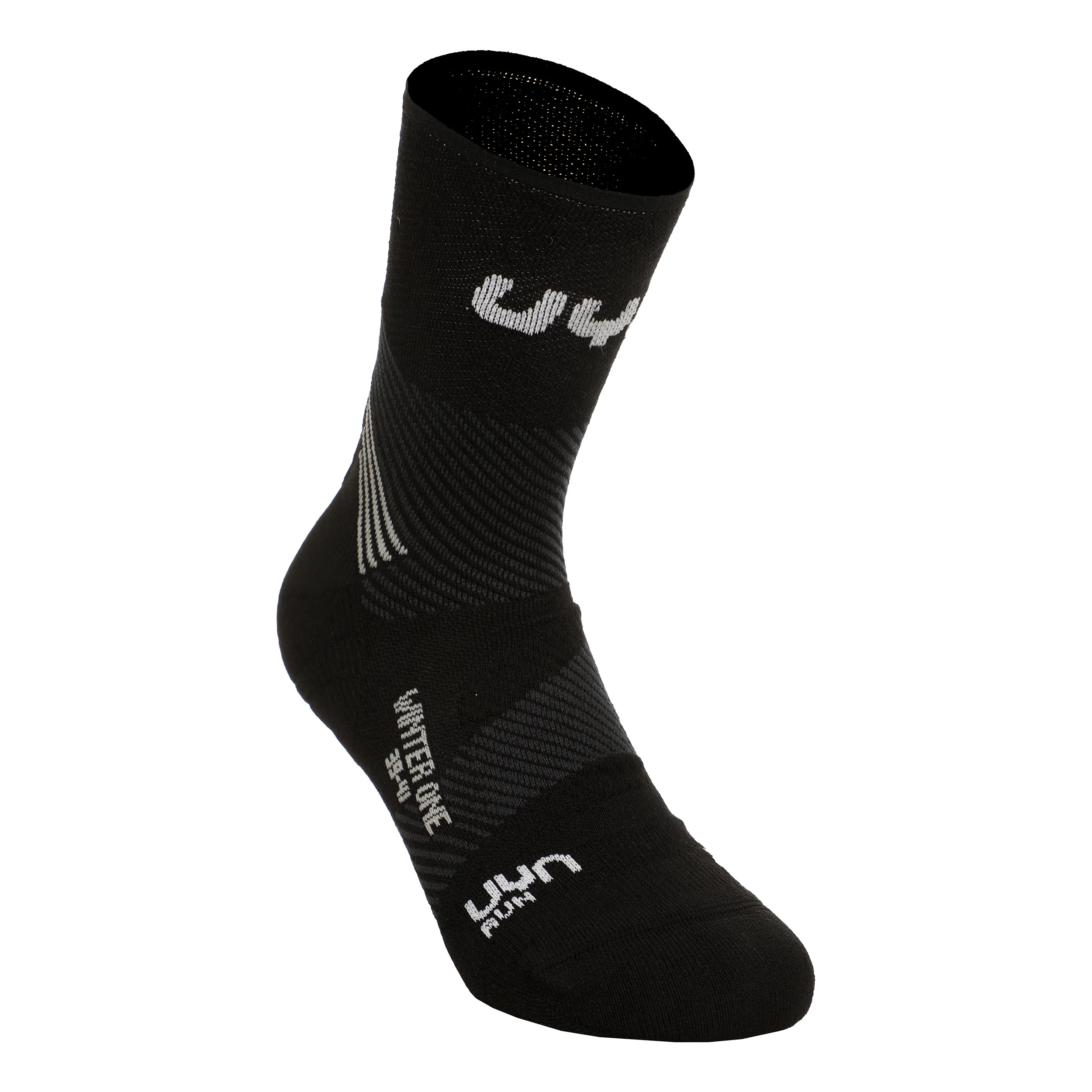 Run Winter One Laufsocken Herren-Schwarz,Weiß