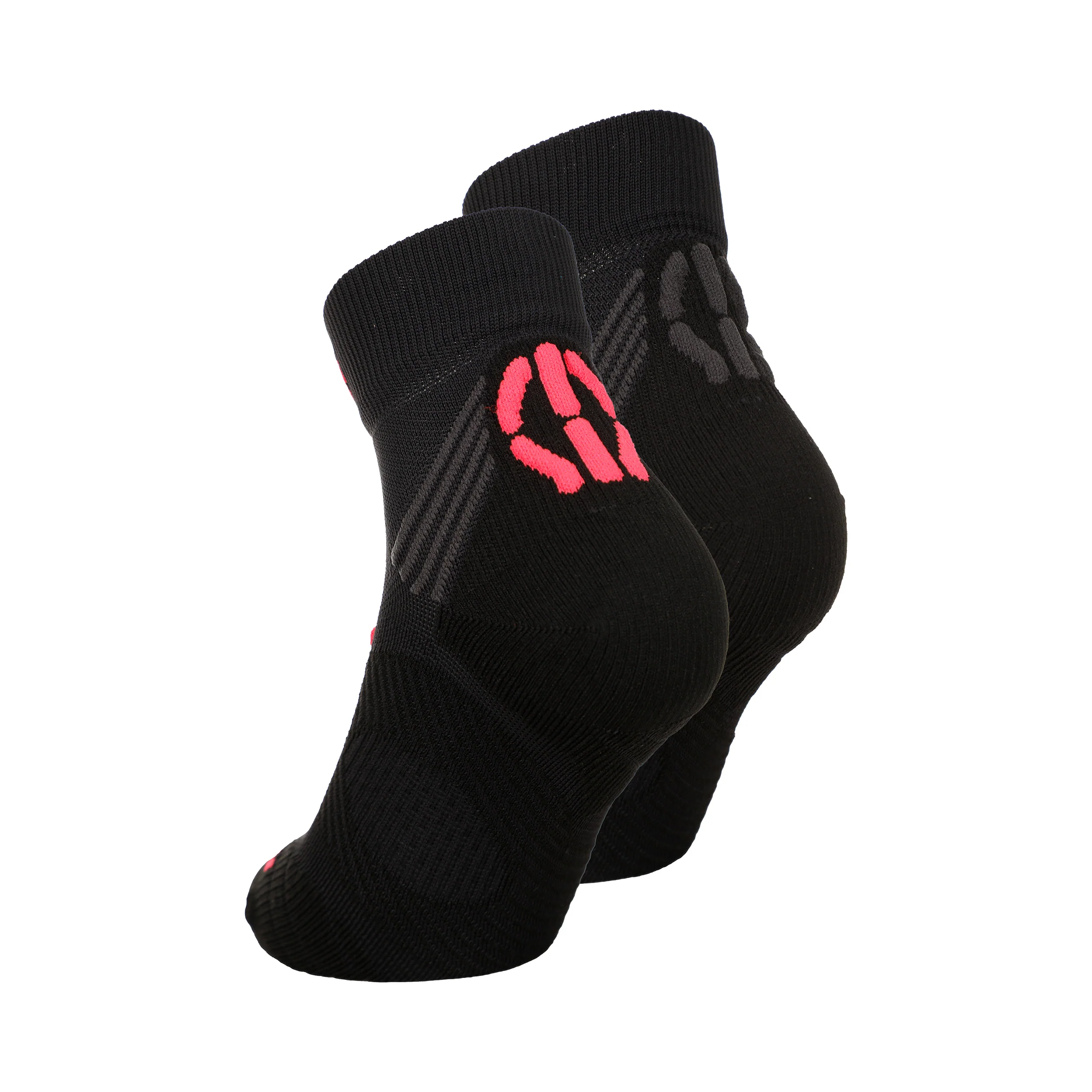 Super Fast Laufsocken 2er Pack Damen-Schwarz,Koralle - Image 2