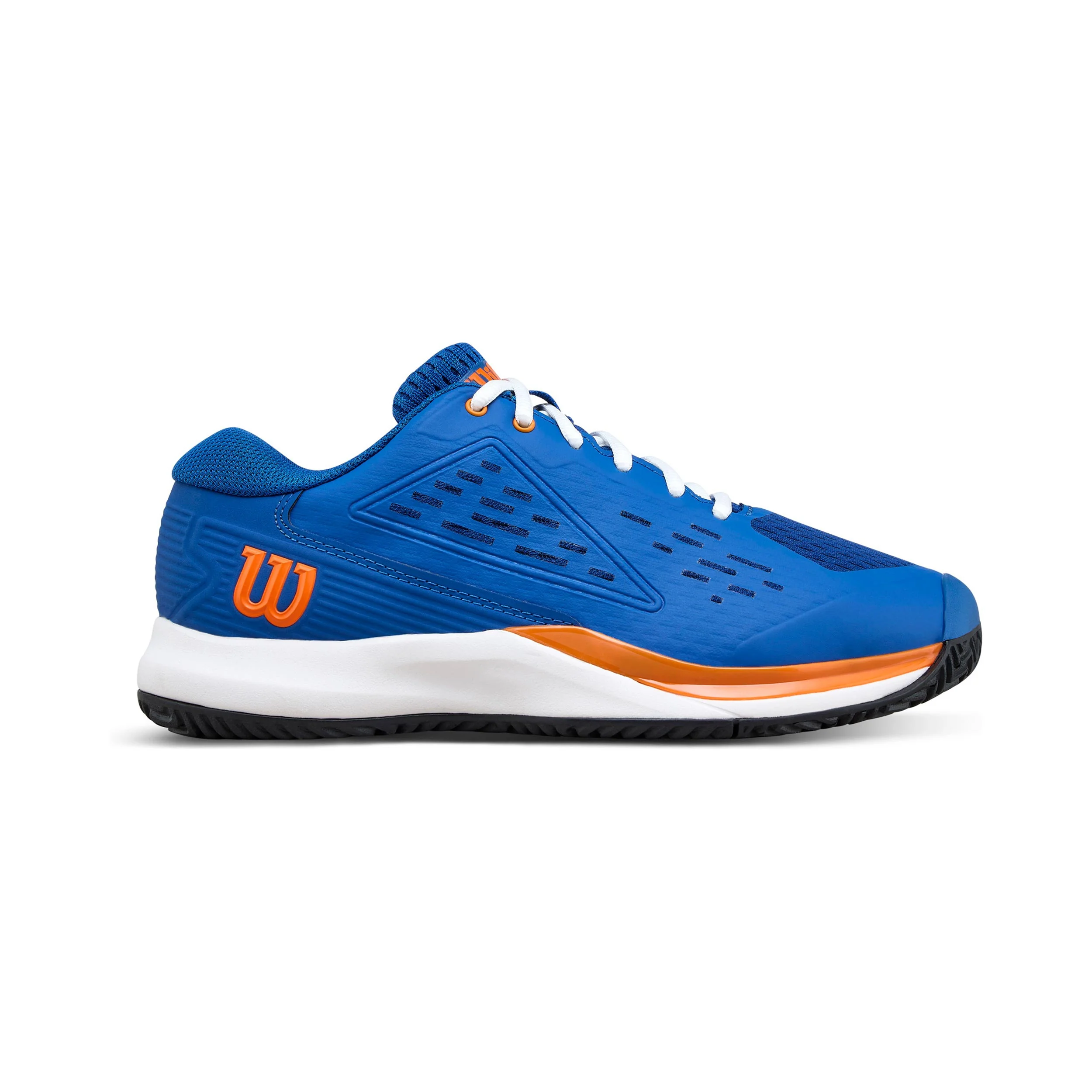 Rush Pro Ace Jr Allcourtschuh Kinder-blau, orange