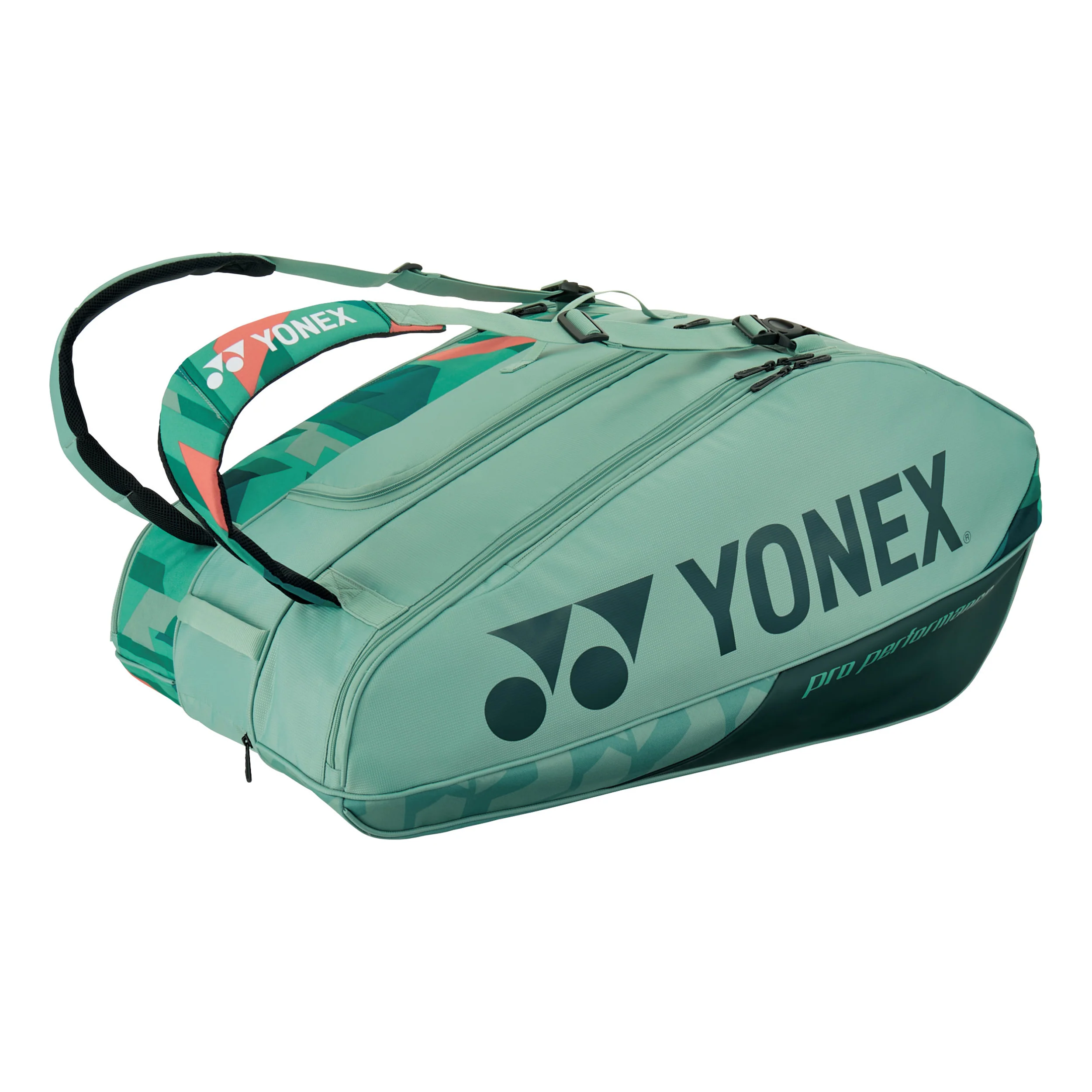 Pro Racquet Bag Schlägertasche 12er-Grün,Orange